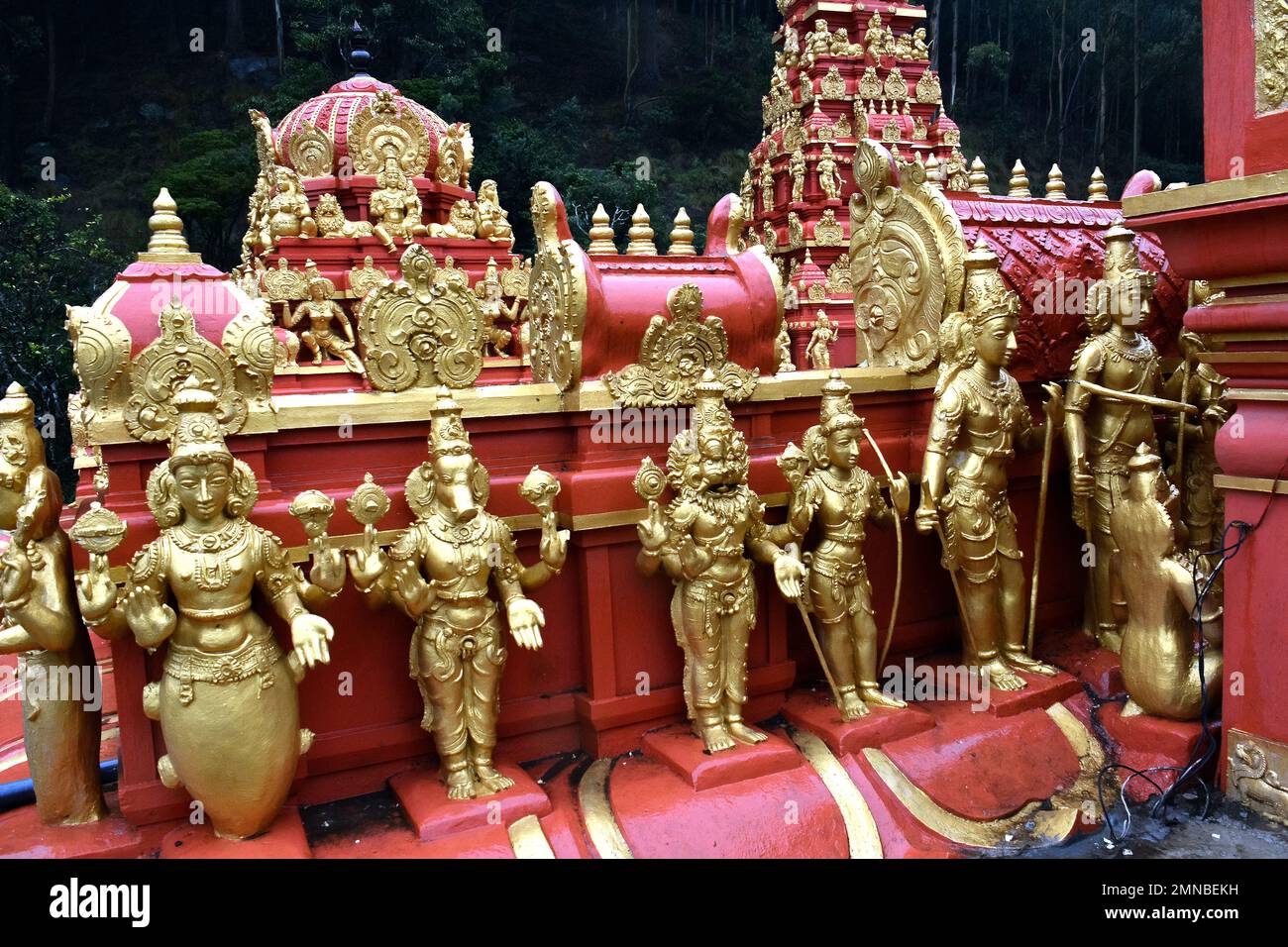 Temple de Seetha Amman, village de Sita Eliya, province centrale, Sri Lanka, Asie Banque D'Images