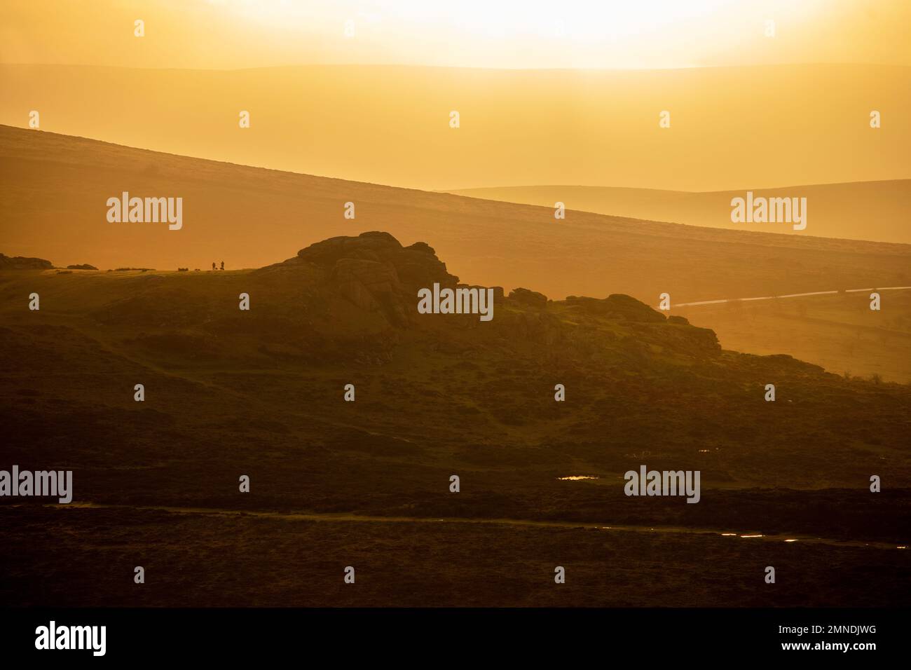 Photo de Tim Cuff. 9 décembre 2022 - 10 janvier 2023. Dartmoor, Devon, Angleterre. Banque D'Images