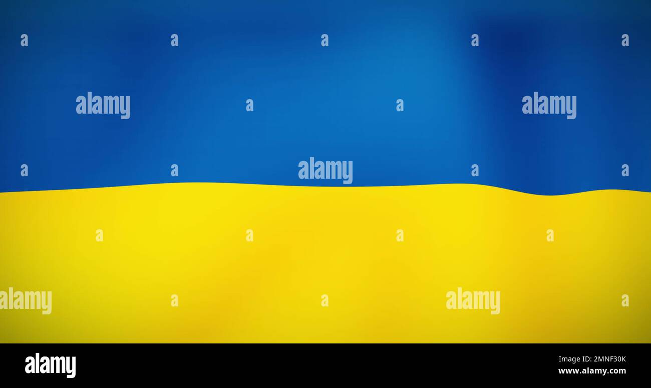 Image du drapeau bleu et jaune de l'ukraine avec espace de copie Banque D'Images