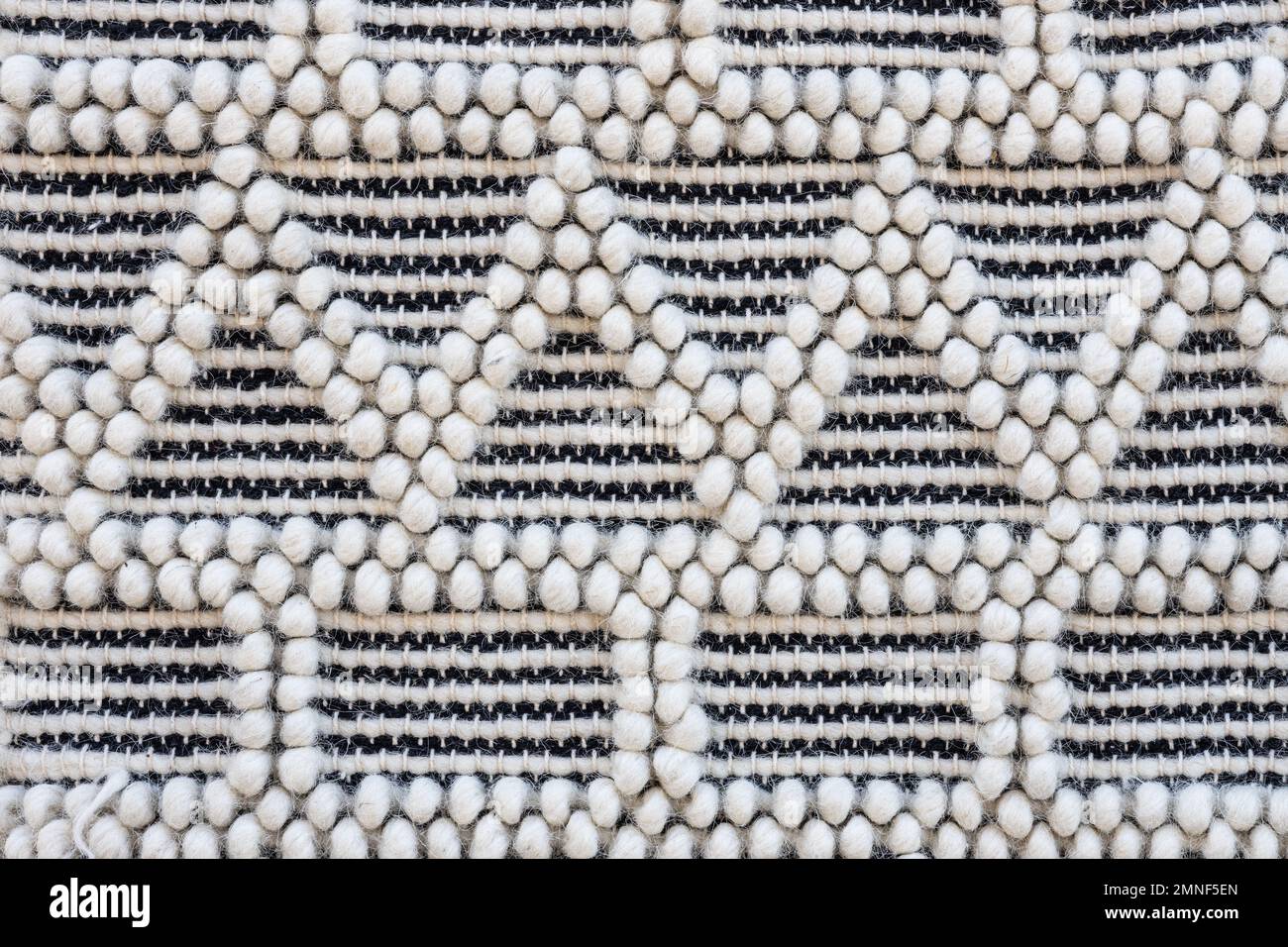 fond textile tissé à la main géométrique avec boîtes et chevrons Banque D'Images