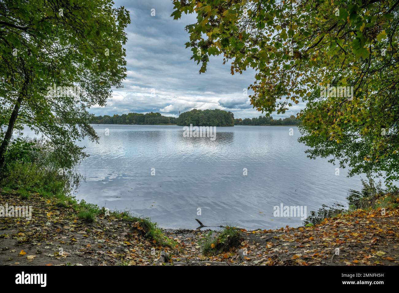 Lac Ruppin, district d'Ostprignitz-Ruppin, Brandebourg, Allemagne Banque D'Images