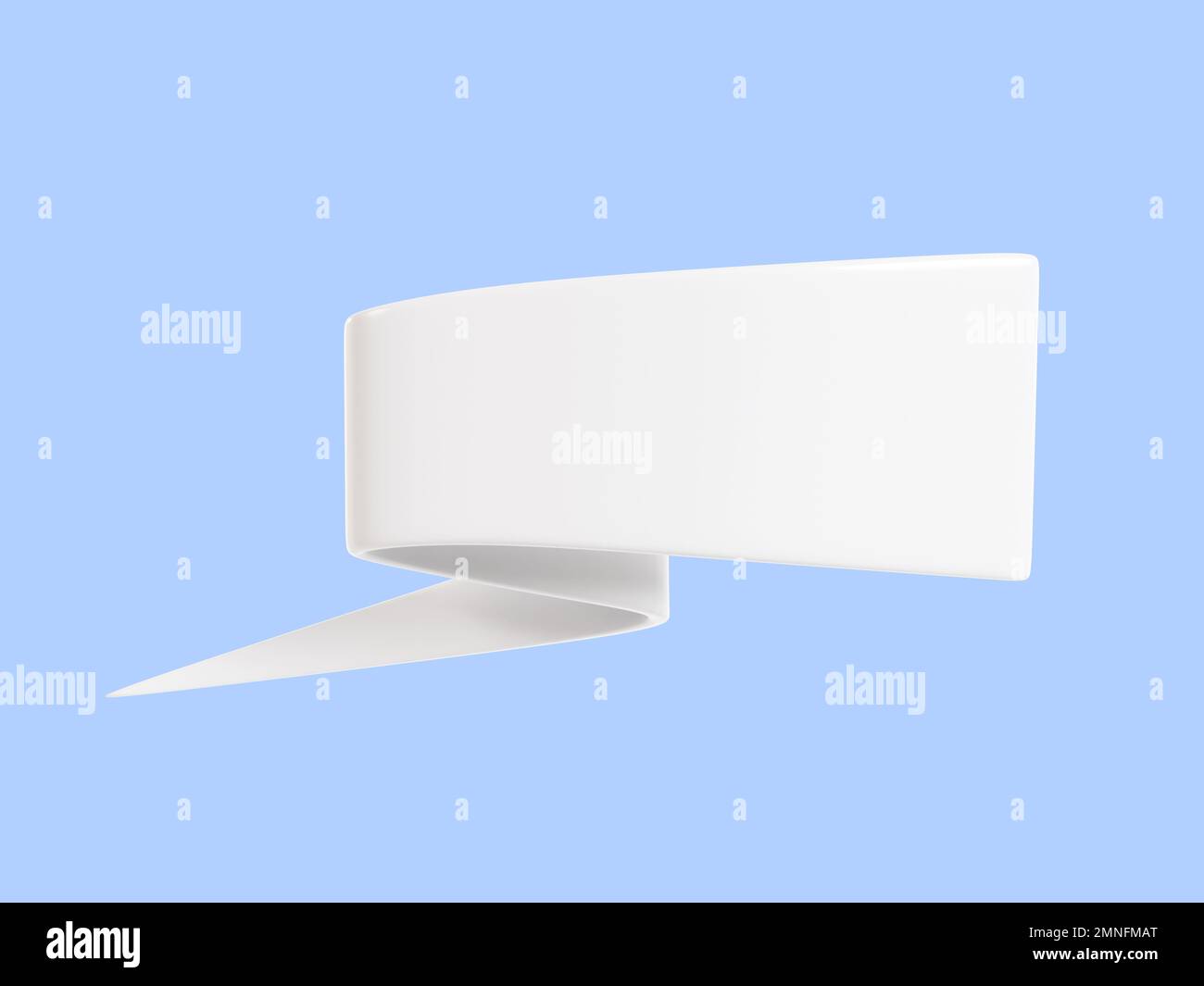 Ruban bannière 3D rendu - blanc vente zone de texte. Banque D'Images