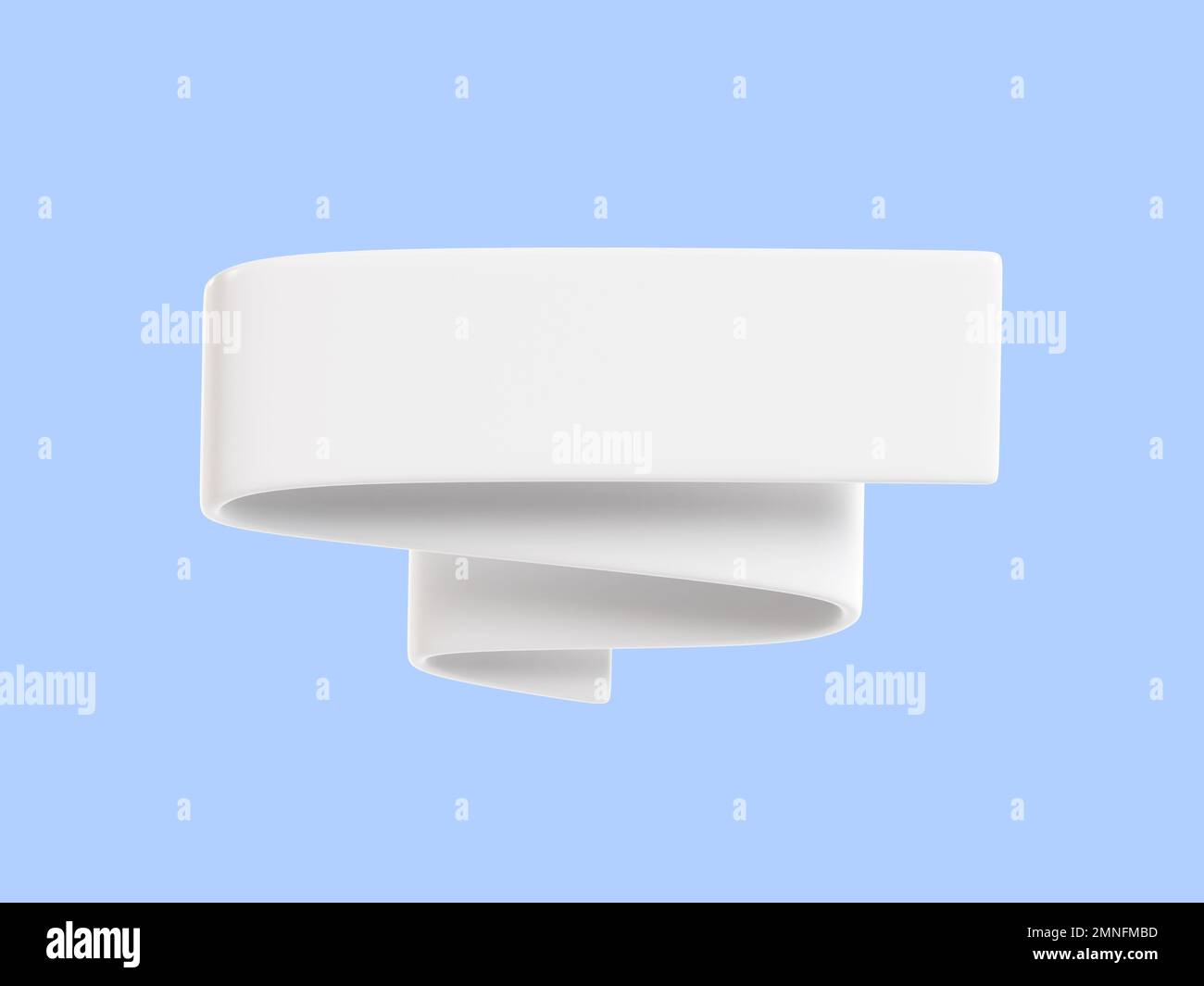 Ruban bannière 3D rendu - blanc vente zone de texte. Banque D'Images