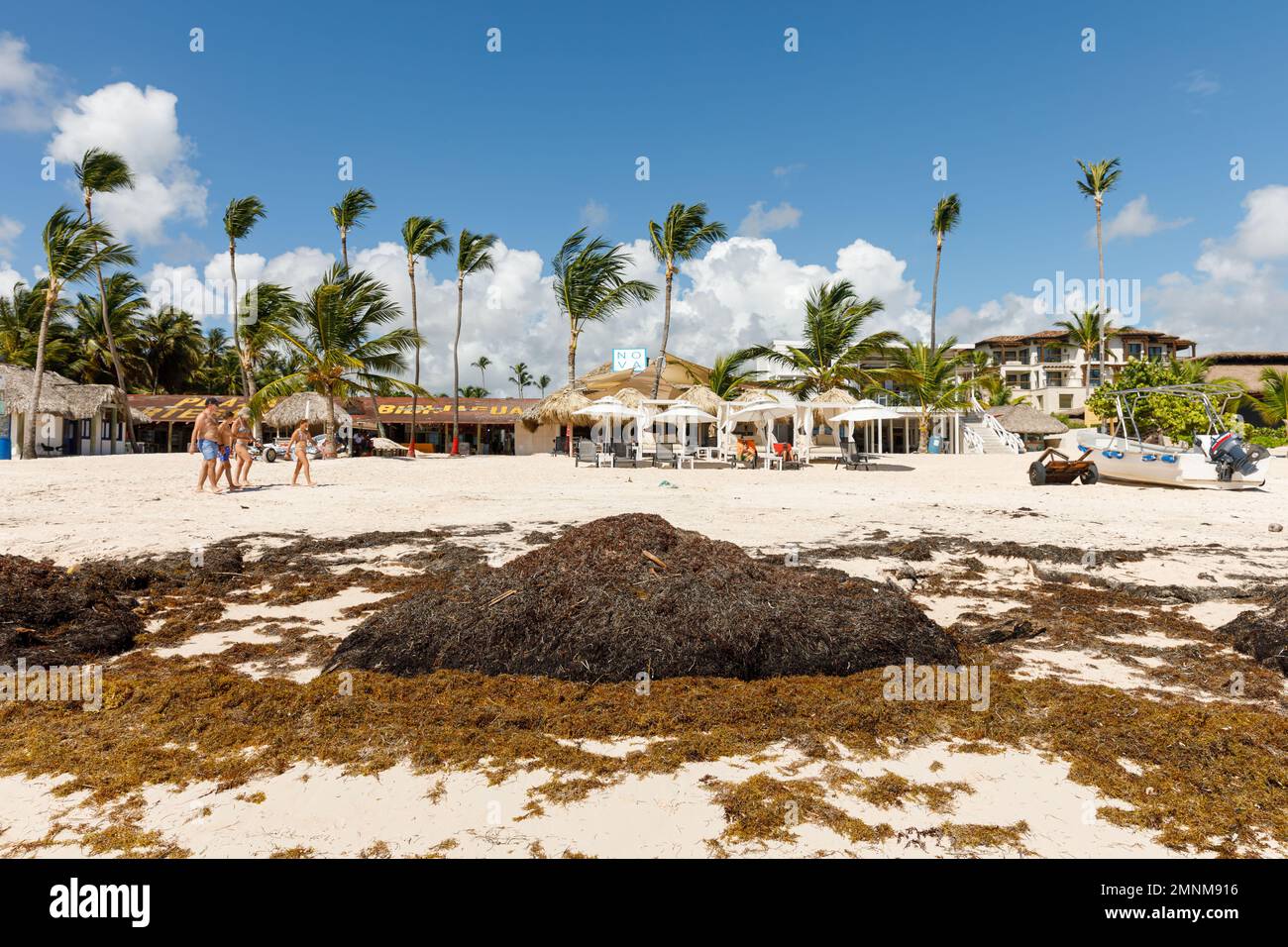 07.24.2022 République dominicaine Bavaro Punta Cana province de la Altagracia. Plage de Bavaro Banque D'Images