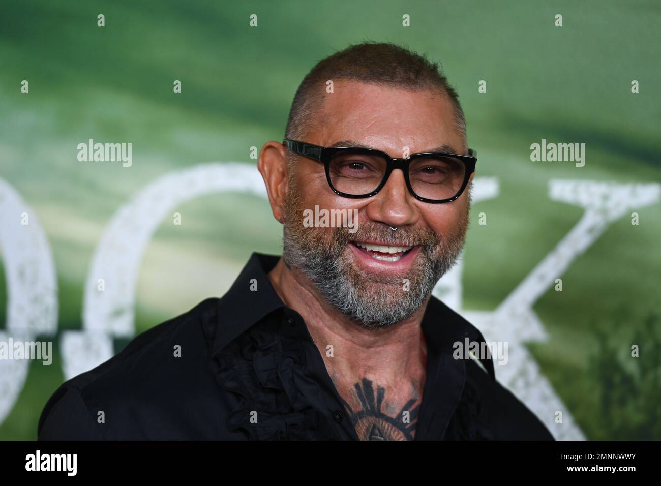 Dave Bautista participe à la première mondiale de Universal Pictures « Knock at the Cabin » au Jazz au Lincoln Center sur 30 janvier 2023 à New York. Banque D'Images