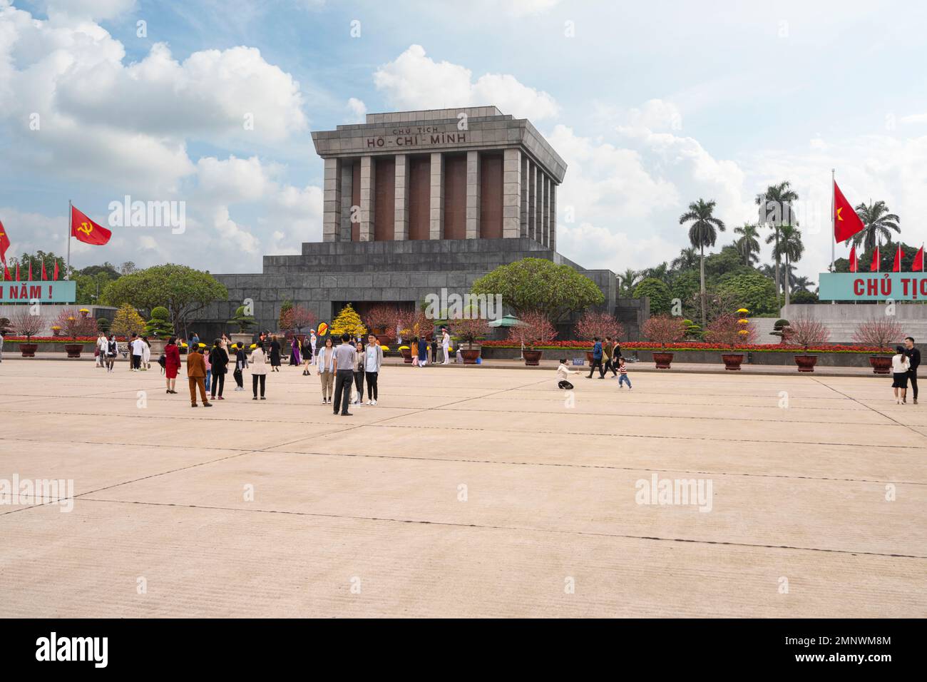 Hanoï, Vietnam, janvier 2023. Vue panoramique sur le mausolée de Ho Chi Minh dans le centre
