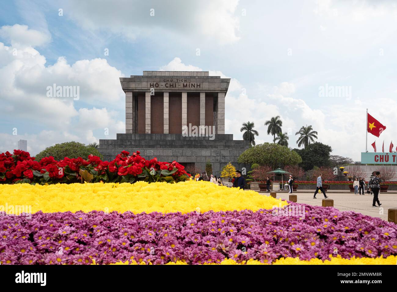 Hanoï, Vietnam, janvier 2023. Vue panoramique sur le mausolée de Ho Chi Minh dans le centre