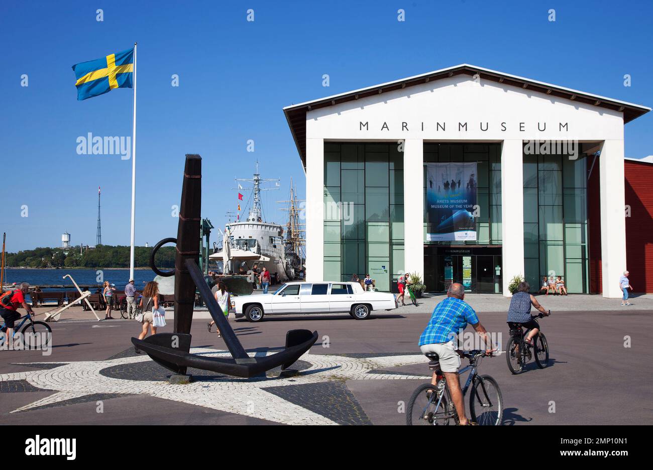 Marinmuseum (anciennement : Musée du chantier naval) sur l'île de Stumholmen, à Karlskrona. Banque D'Images