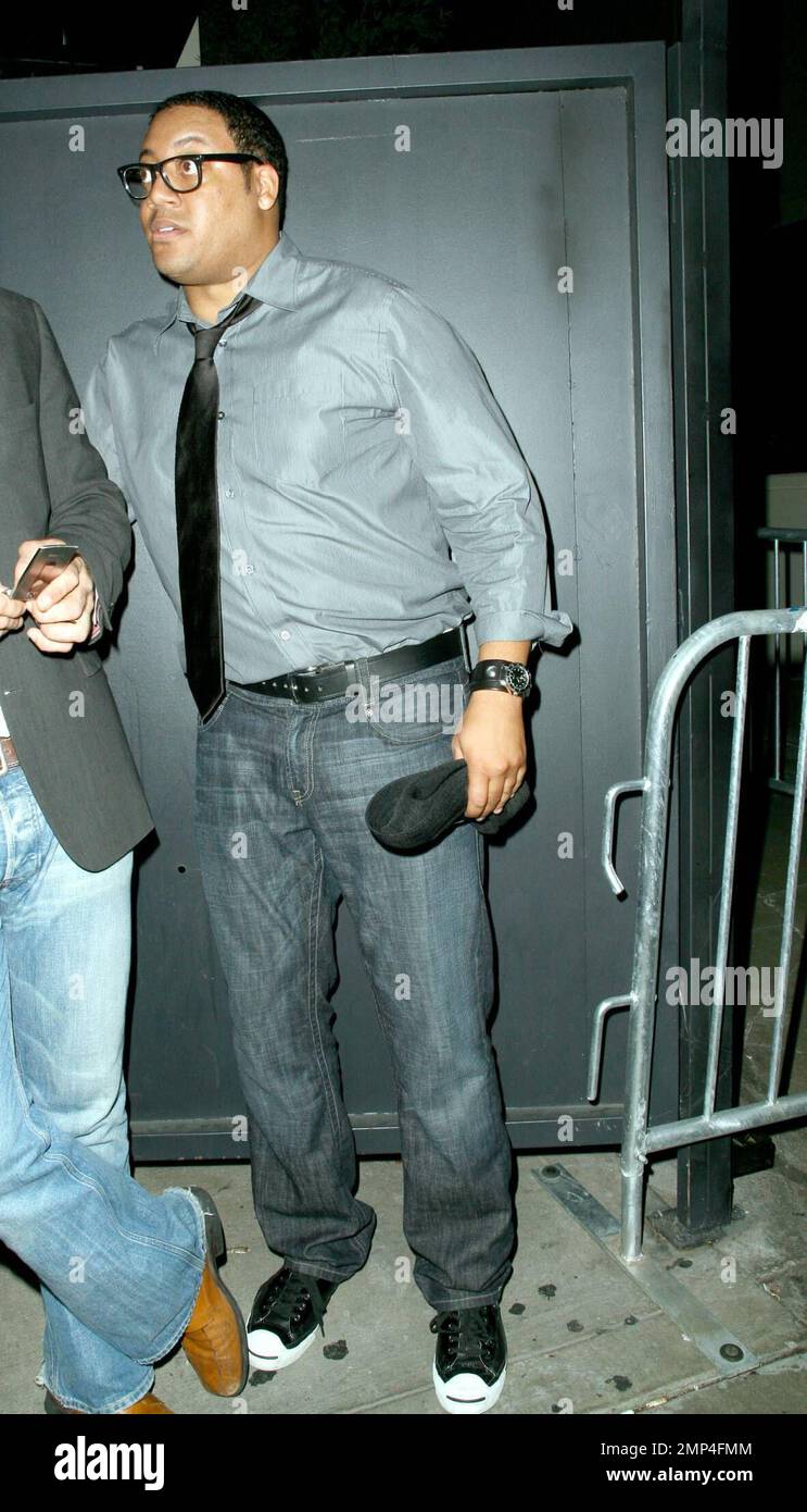 Exclusif !! Cedric Yarbrough, acteur de la Vierge de 40 ans, arrive à Coco DeVille à Los Angeles, en Californie. 7/19/08. Banque D'Images