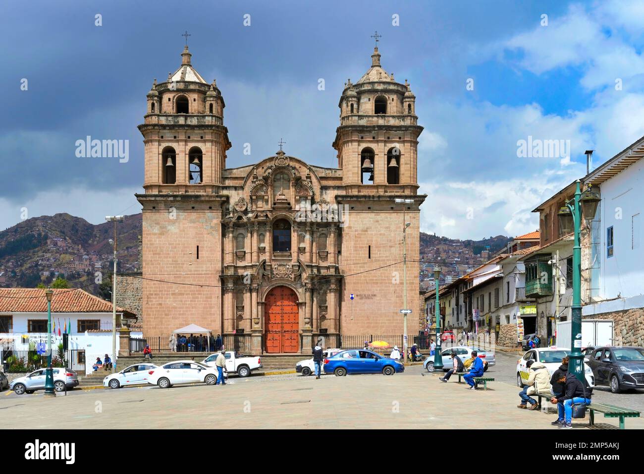 Église San Pedro, Cusco, Pérou Banque D'Images