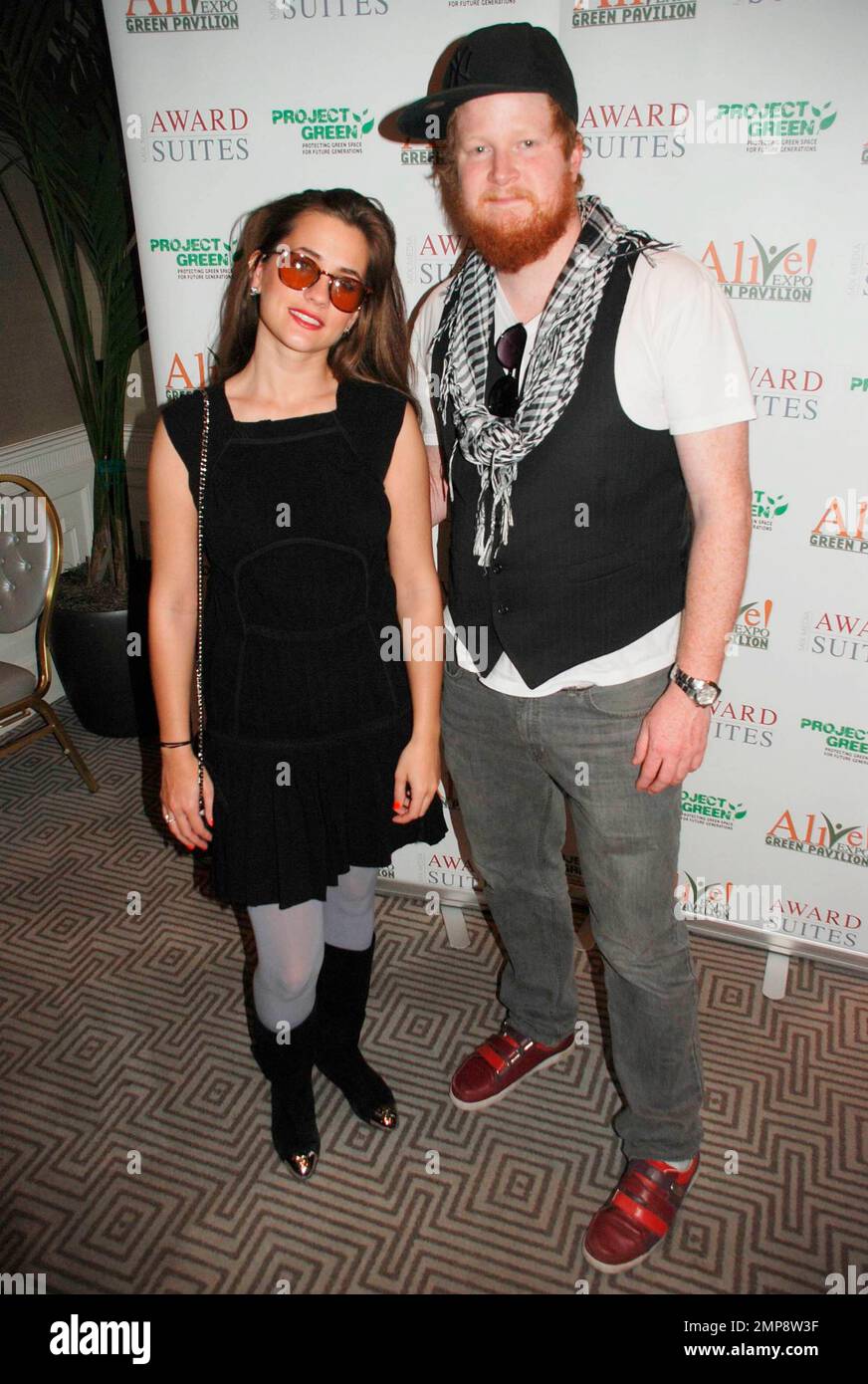 Katie Chonacas et Bill Parks arrivent au 2010 vivant! Expo Green Pavilion au profit du projet Green à l'hôtel London. Los Angeles, Californie. 03/06/10. Banque D'Images