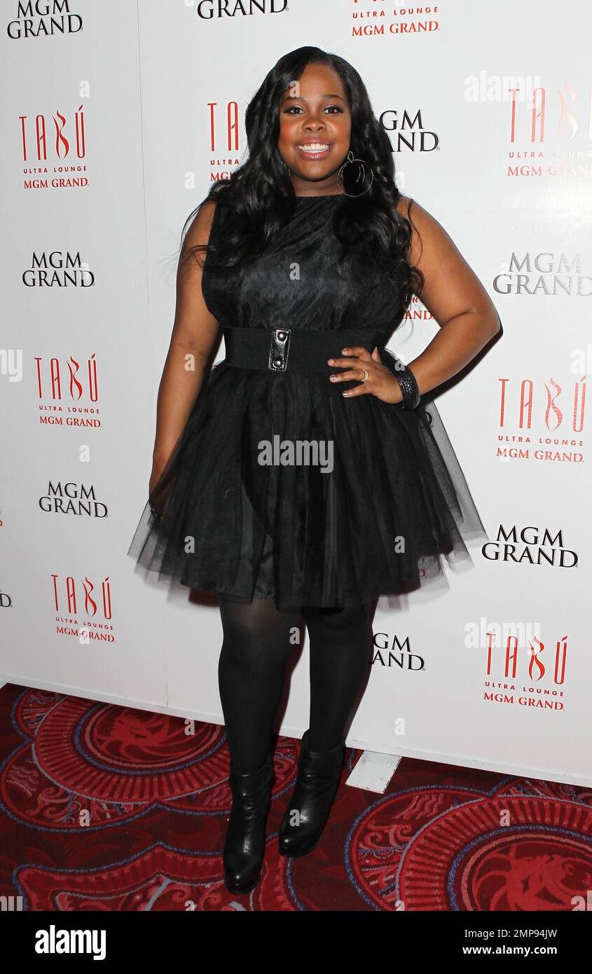 Amber Riley, la star « glee », célèbre son anniversaire au Tabu Ultra Lounge situé dans le MGM Grand Resort & Casino. Las Vegas, Nevada 18th février 2012. Banque D'Images