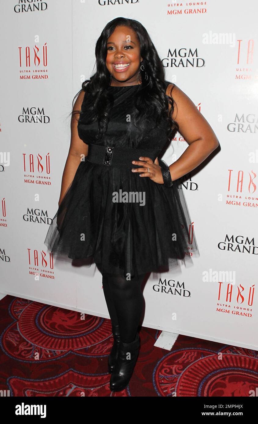 Amber Riley, la star « glee », célèbre son anniversaire au Tabu Ultra Lounge situé dans le MGM Grand Resort & Casino. Las Vegas, Nevada 18th février 2012. Banque D'Images