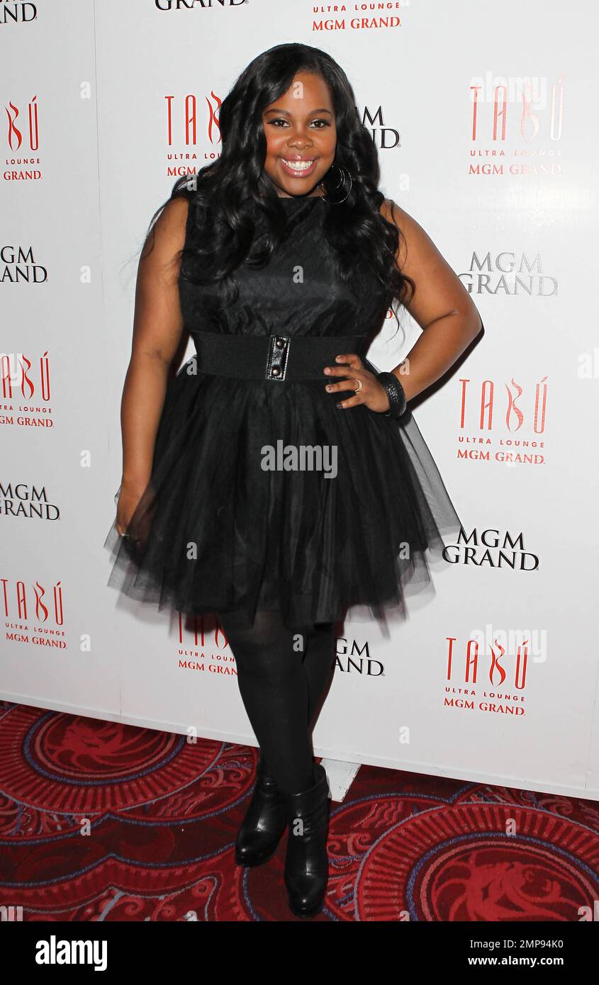 Amber Riley, la star « glee », célèbre son anniversaire au Tabu Ultra Lounge situé dans le MGM Grand Resort & Casino. Las Vegas, Nevada 18th février 2012. Banque D'Images