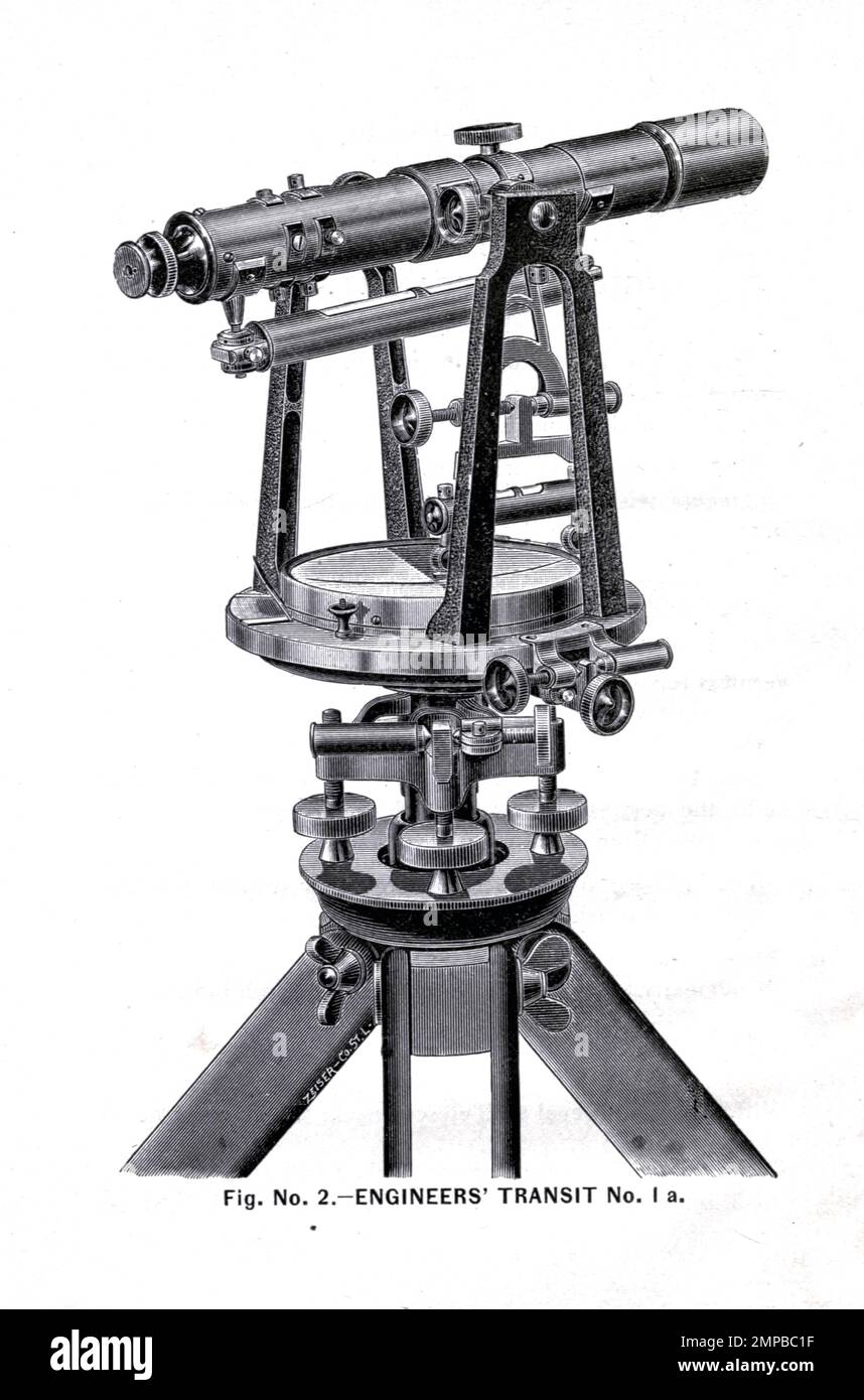 N° 1A Catalogue illustré d'instruments techniques, géodésiques et scientifiques fabriqués par Mahn & Co Rue de l'éditeur Louis, Missouri Woodward & Tiernan Printing Co. 1893 Banque D'Images