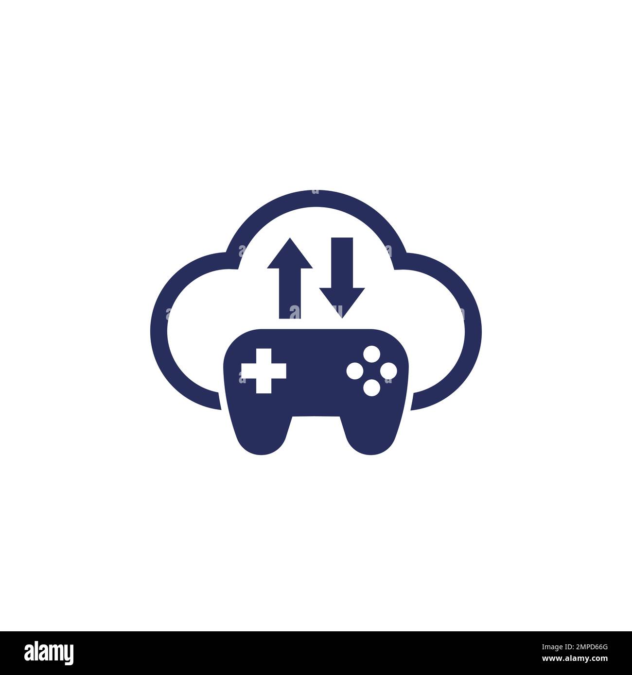 icône de serveur de jeux avec manette de jeu et cloud Image Vectorielle  Stock - Alamy