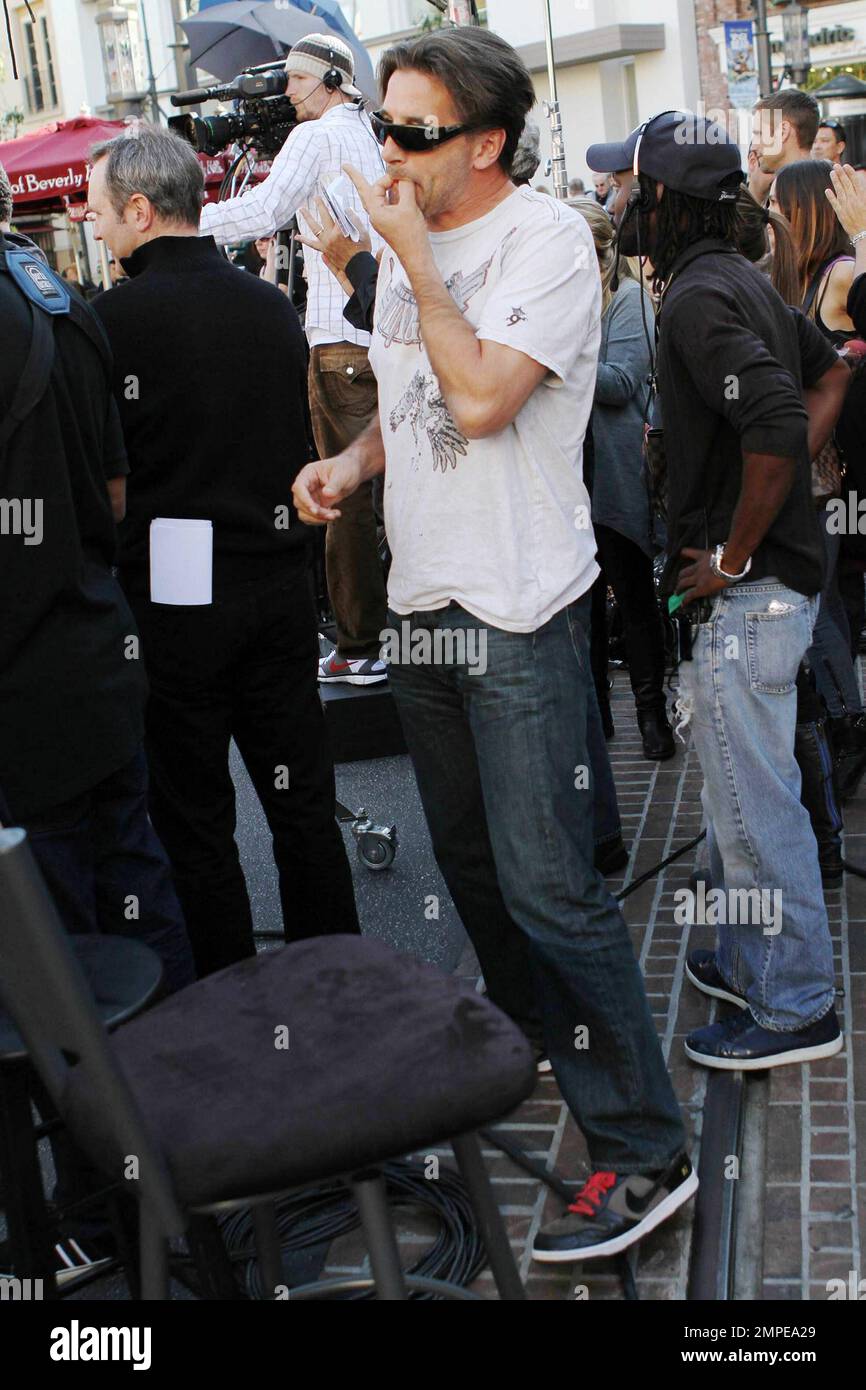 Billy Baldwin vient au Grove pour encourager sa femme Chynna Phillips qui a joué avec son groupe pop Wilson Phillips. Los Angeles, Californie. 11/09/10. Banque D'Images