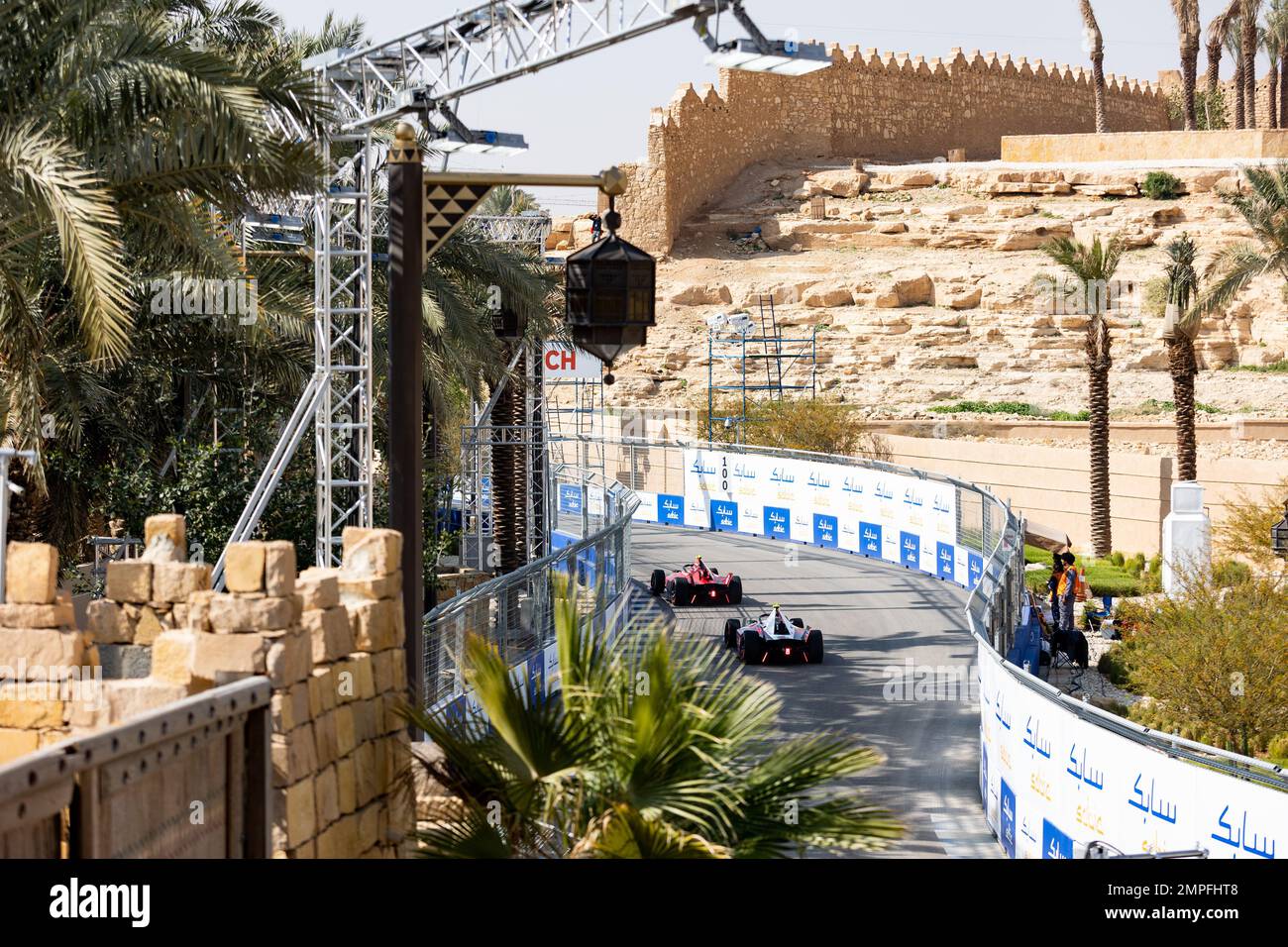 94 WEHRLEIN Pascal (ger), TAG HAUER Porsche Formula E Team, Porsche 99X Electric, action lors de l'ePrix de Diriyah 2023, réunion 2nd du Championnat du monde de Formule E ABB FIA 2022-23, sur le circuit de la rue de Riyad de 26 janvier à 28, à Diriyah, Arabie Saoudite - photo: Joao Filipe/DPPI/LiveMedia Banque D'Images