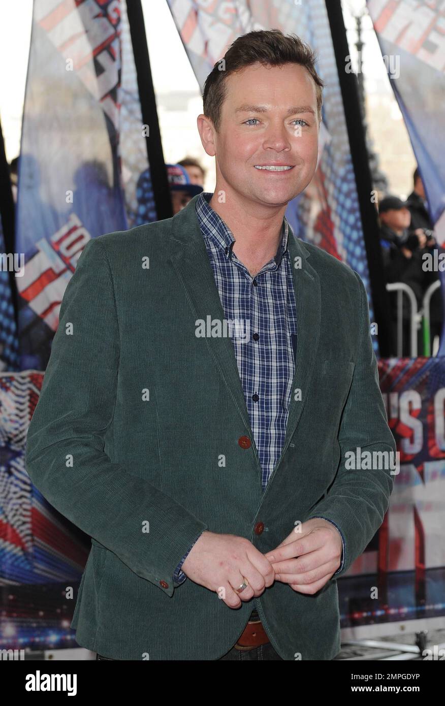 Stephen Mulhern lors du lancement de « Britain's Got Talent » au BFI Southbank. Londres, Royaume-Uni. 22nd mars 2012. Banque D'Images