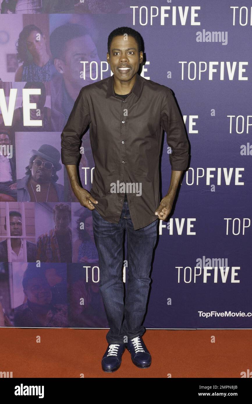 Le comédien Chris Rock à la première australienne du Top Five à Sydney, en Australie. 4th mars 2015. Banque D'Images