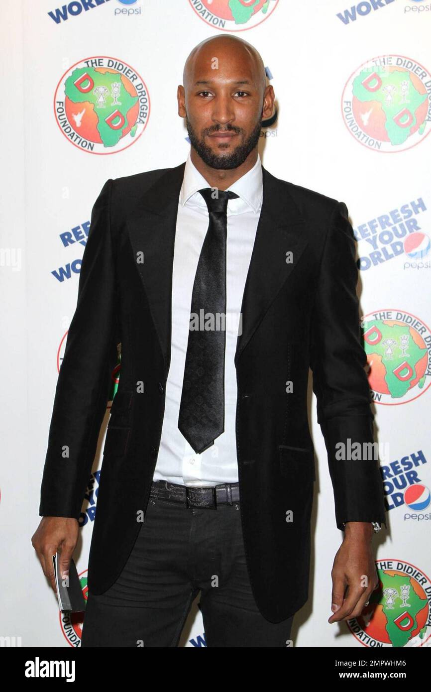 Nicolas Anelka participe à la fondation Didier Drogba au Dorchester Hotel de Londres, Royaume-Uni. 11/21/09. Banque D'Images