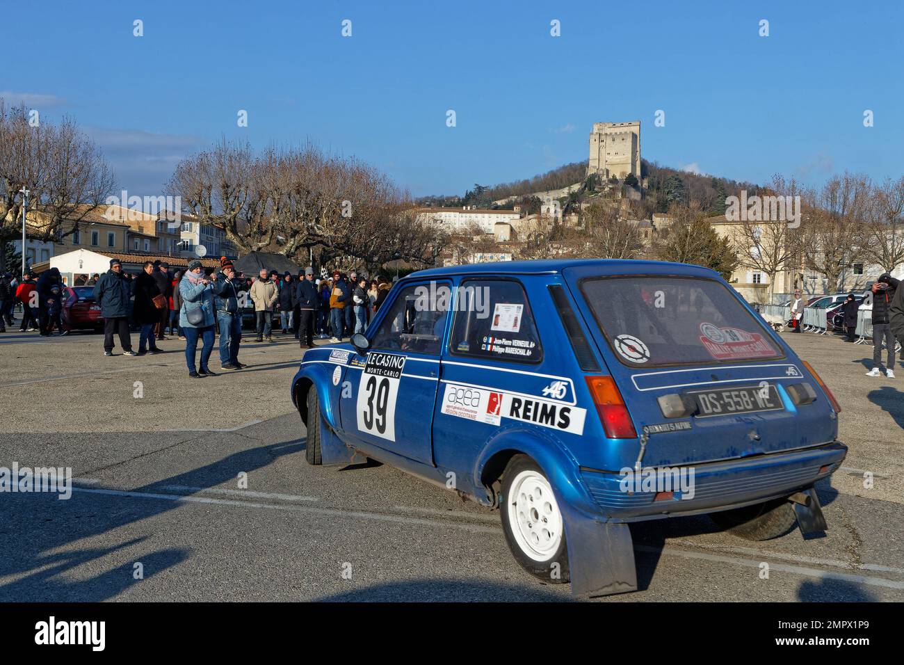CREST, FRANCE, 28 janvier 2023 : le rallye historique de Monte-Carlo s ...