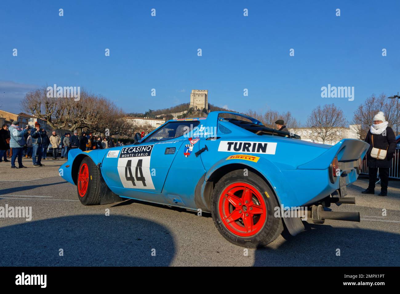 CREST, FRANCE, 28 janvier 2023 : le rallye historique de Monte-Carlo s ...