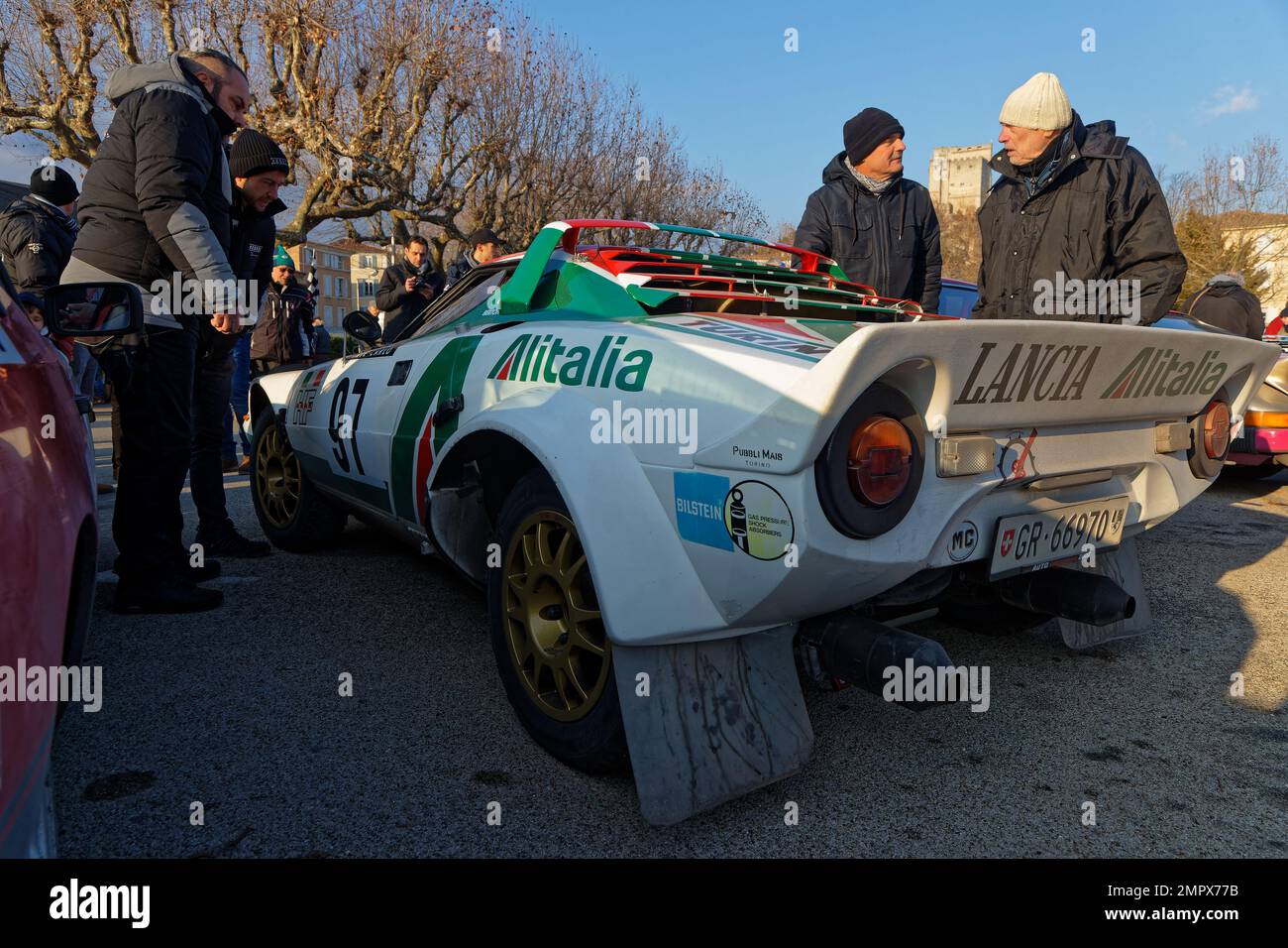 CREST, FRANCE, 28 janvier 2023 : le rallye historique de Monte-Carlo s ...