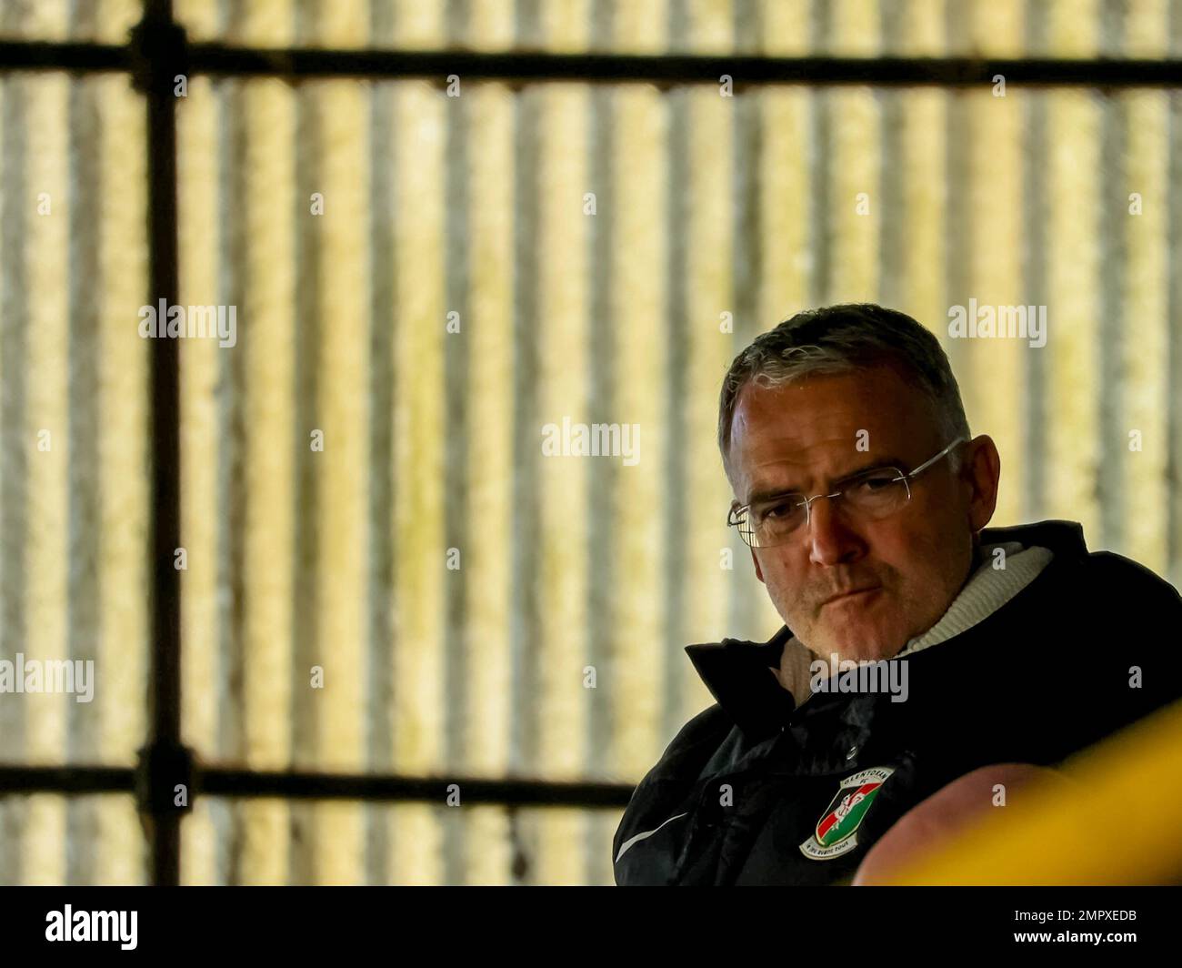 Mick McDermott, directeur du club de football de Glentoran Banque D'Images