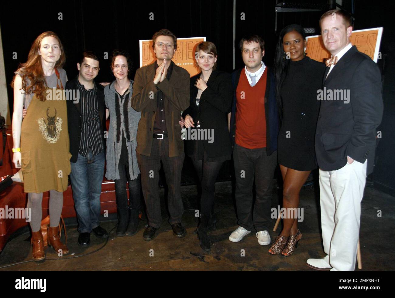 Lea Anna Drewn, Samm Levine, Angela Bettis, James Urbaniak, Amber Benson, Adam Busch, Tangi Miller et Marc Evan Jackson à la première après la fête des DRONES au King King à Hollywood, CA. 4/13/10. . Banque D'Images