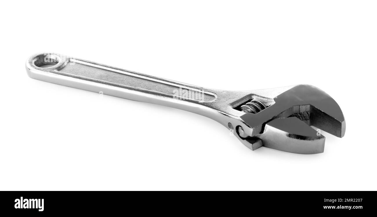 Outil mécanique automobile moderne isolé sur blanc Banque D'Images