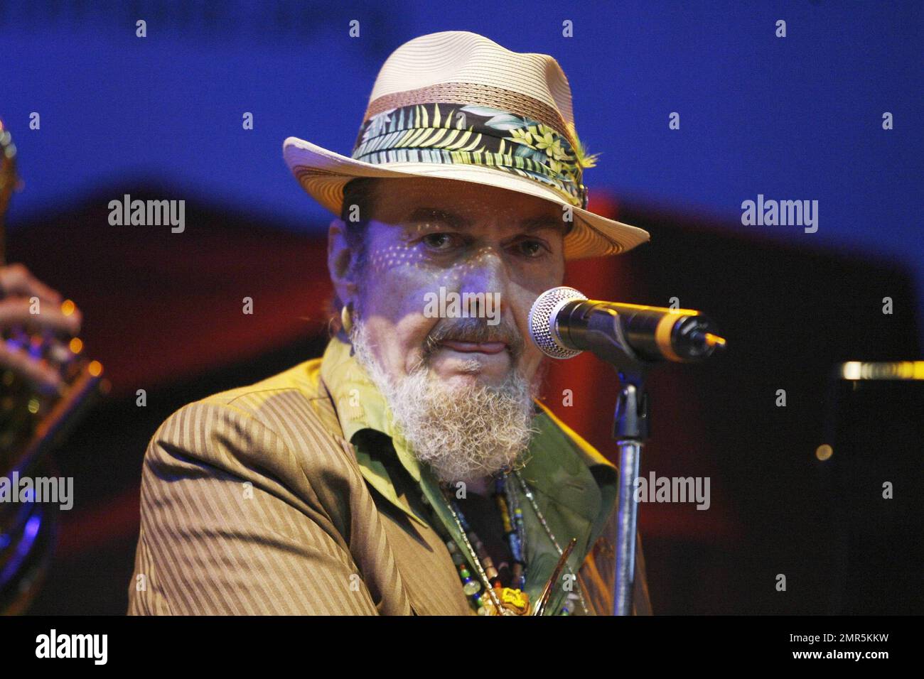 Le Dr John, originaire de la Nouvelle-Orléans, joue avec le Preservation Hall Jazz Band pendant le concert DE GULF AID à Mardi gras World River City. L'événement, où les billets ont été vendus pour 50 000 $, a été organisé pour recueillir des fonds pour les efforts de récupération des zones humides pour les pêcheurs et les familles touchés par la fuite massive de pétrole dans le golfe du Mexique. Depuis le 20 avril, lorsqu'une plate-forme pétrolière offshore dans le Golfe a été en butte, tuant 11 personnes, on estime que 210000 gallons de pétrole ont pénétré dans les eaux du Golfe et selon les rapports, de nombreux efforts pour arrêter la fuite n'ont pas été couronnés de succès. La Nouvelle-Orléans, LOUISIANE. 05/16/10. Banque D'Images