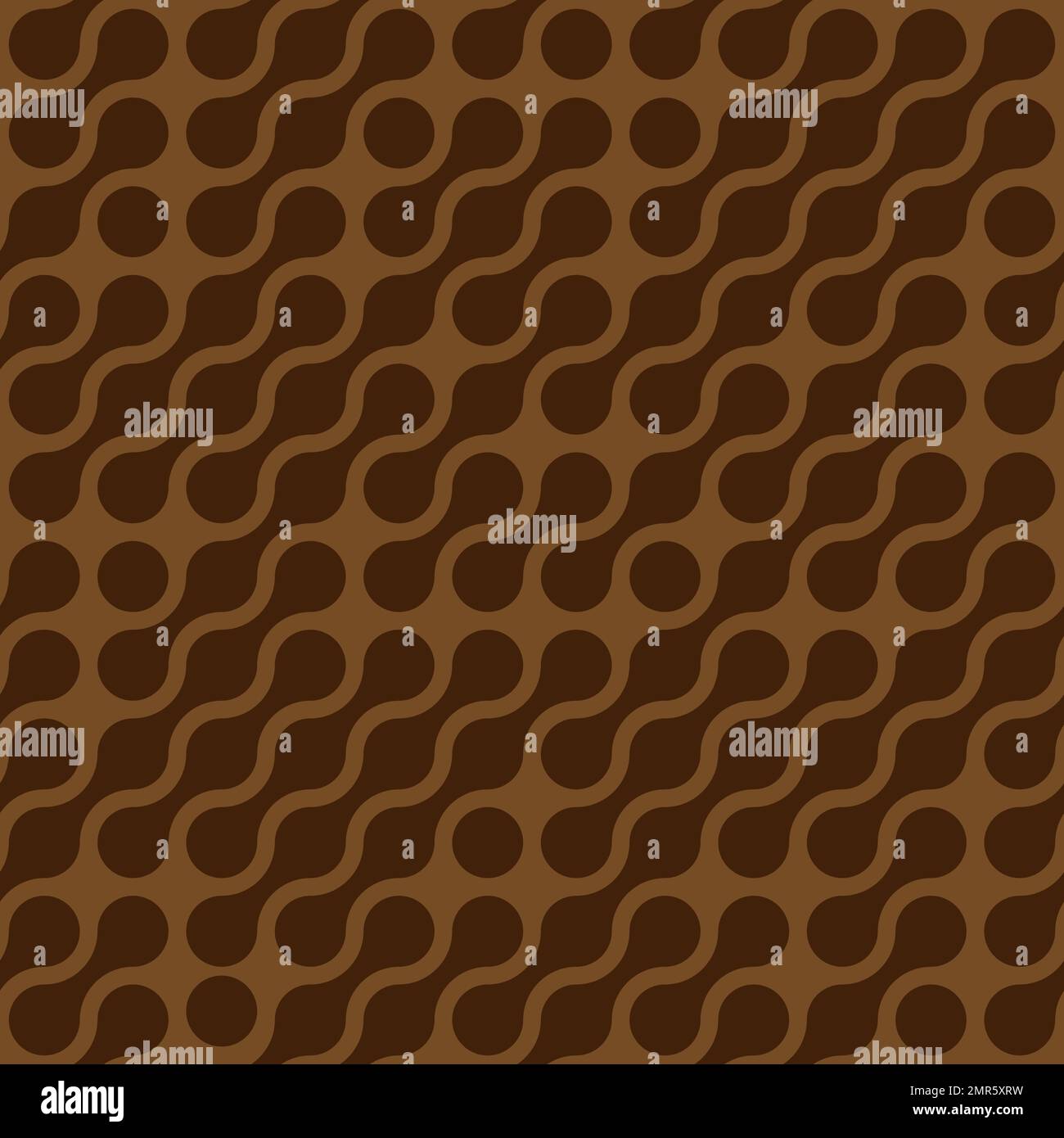 Arrière-plan abstrait des points connectés en diagonale. Papier peint sur le thème chocolat marron. Illustration vectorielle sans couture Illustration de Vecteur