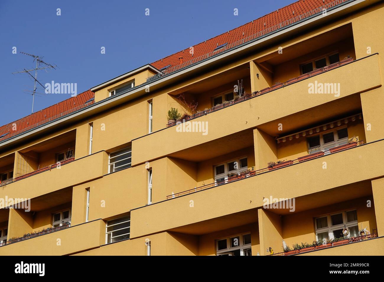 Immeuble résidentiel, Geisenheimer Straße, Rheingauviertel, Wilmersdorf, Berlin, Allemagne, Europe Banque D'Images