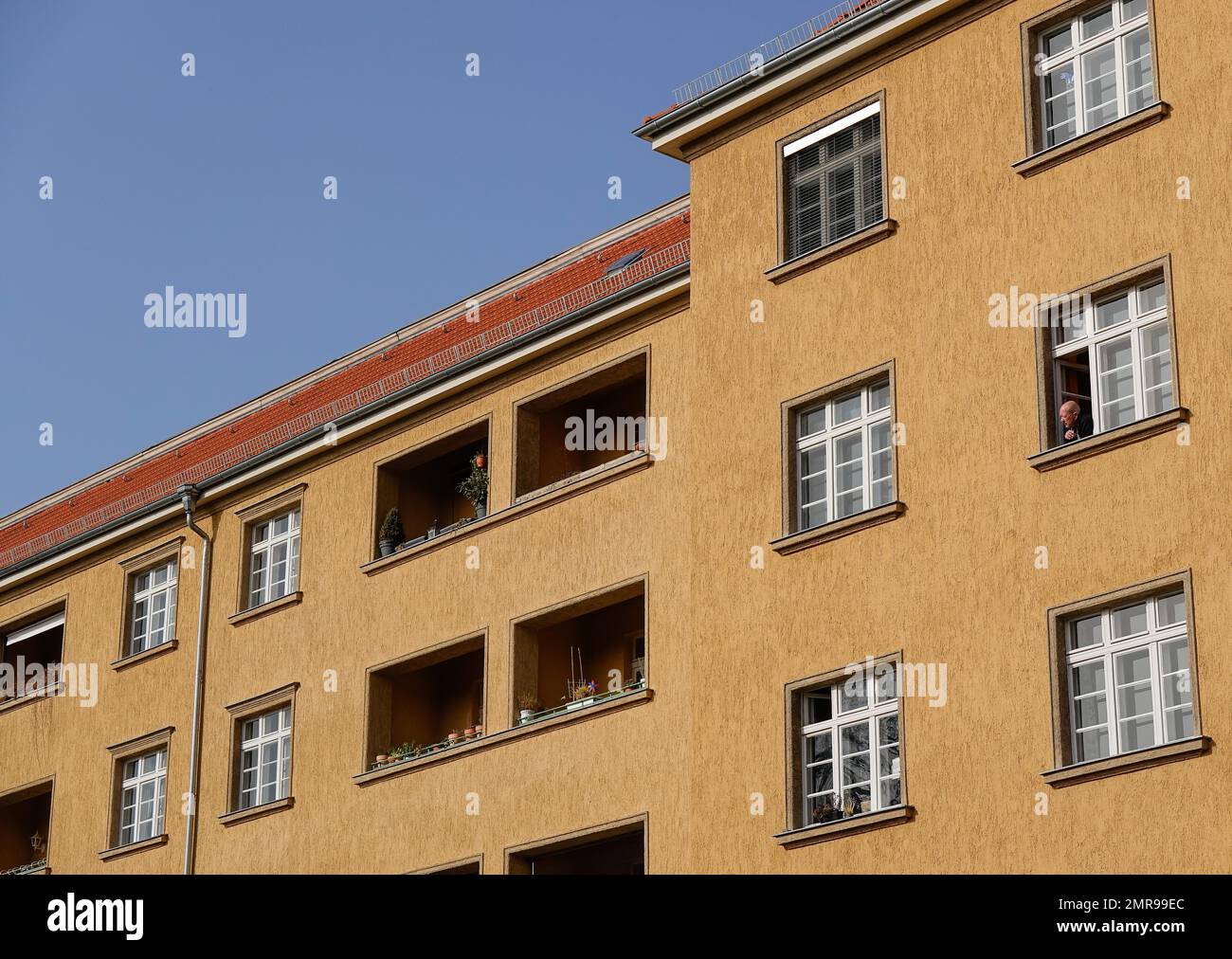 Immeuble résidentiel, Laubenheimer Straße, Rheingauviertel, Wilmersdorf, Berlin, Allemagne, Europe Banque D'Images