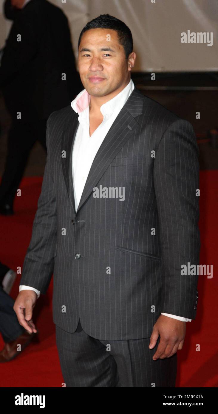 Zak Feau à la première de 'Invictus' à Leicester Square à Londres, Royaume-Uni. 1/31/10. Banque D'Images