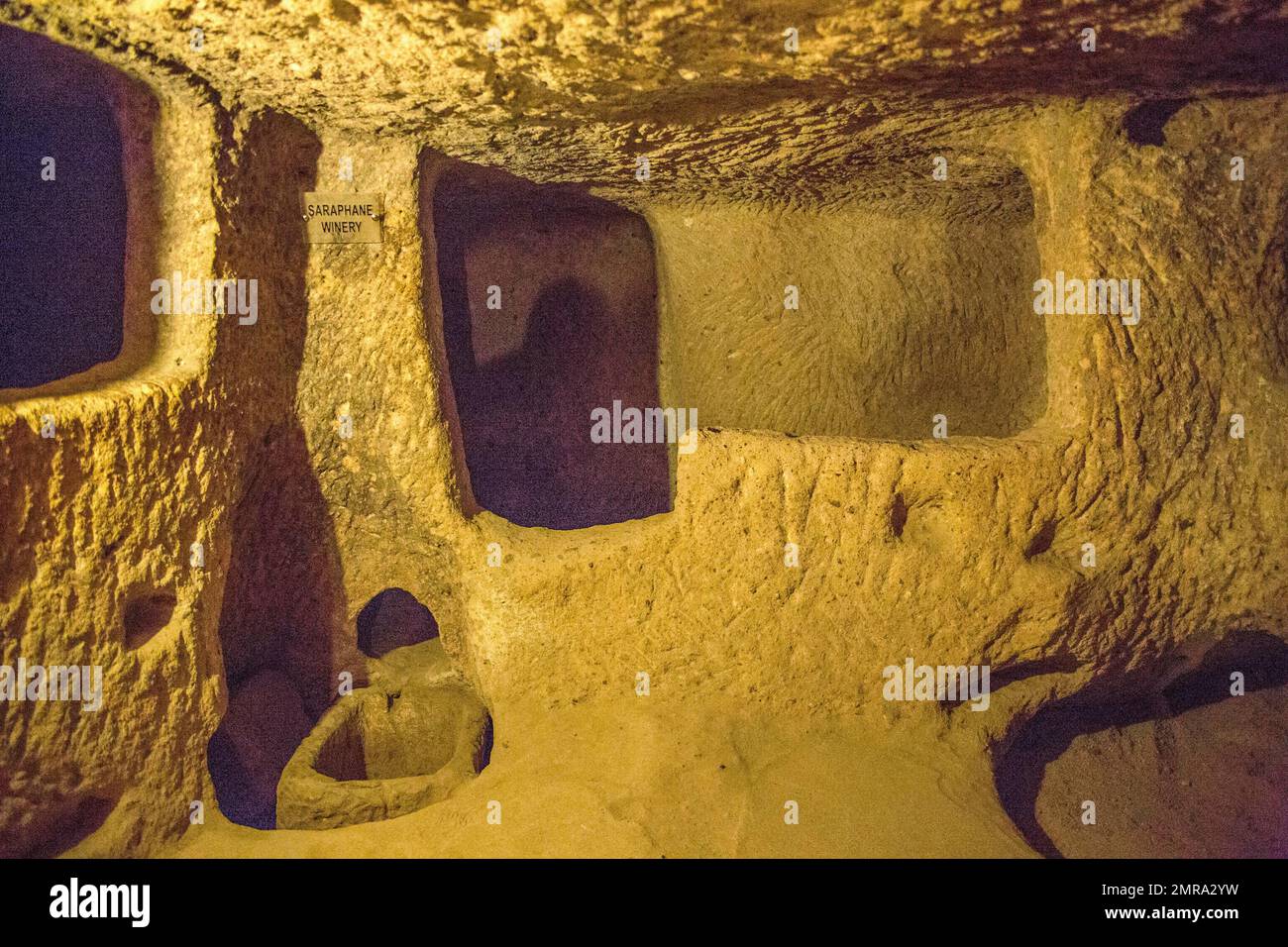 Kaymakli, la ville souterraine, Cappadoce, Turquie, Kaymakli, Cappadoce, Turquie, Asie Banque D'Images