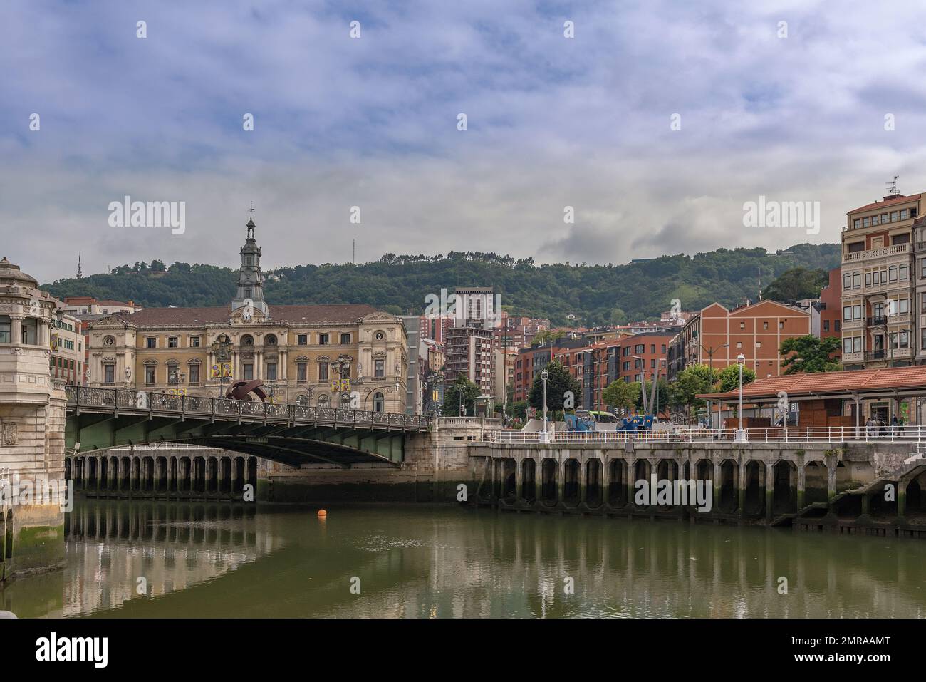 L'Hôtel de ville du quartier de Bilbao, pays Basque, Espagne Banque D'Images