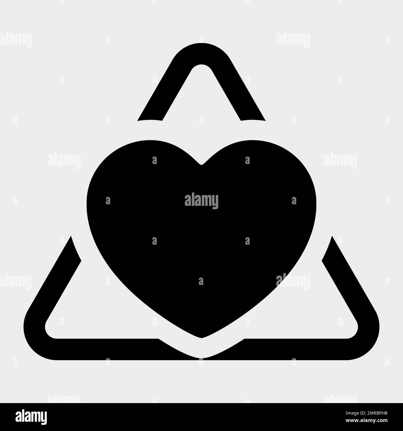 Coeur rouge couleur Happy Valentine modèle de message d'accueil isoler sur fond blanc, illustration vectorielle Illustration de Vecteur