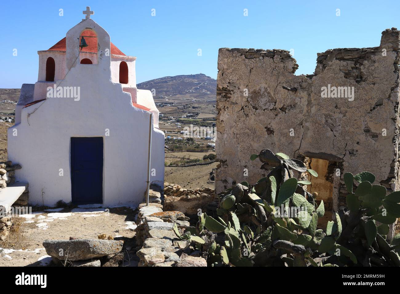 Ancienne église sur Mikonos Banque D'Images Ancienne église sur Mikonos Banque D'Images