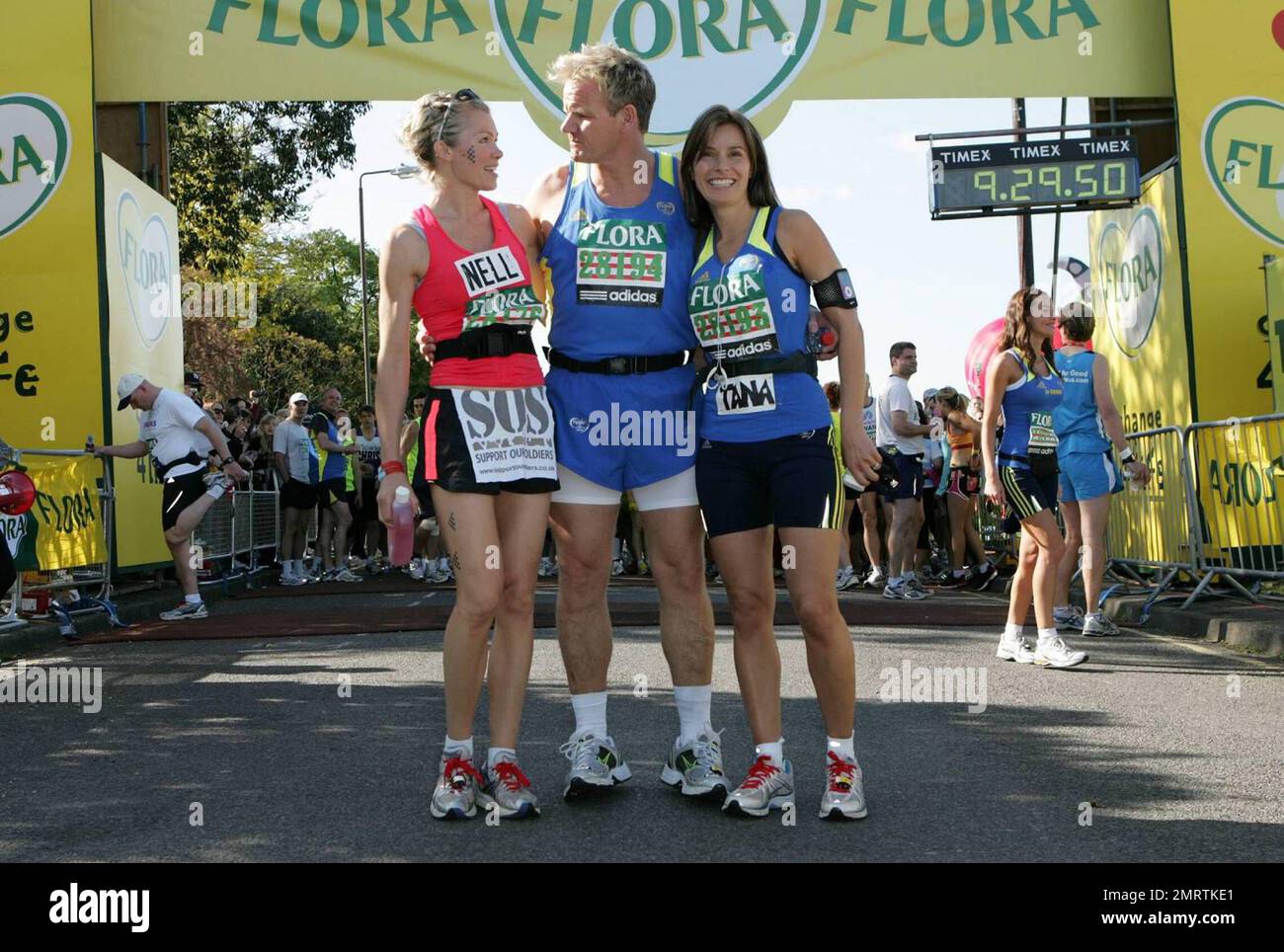 Gordon Ramsay apparaît avant de courir dans le Marathon de Londres Flora 2009. Londres, Royaume-Uni. 4/26/09. . Banque D'Images