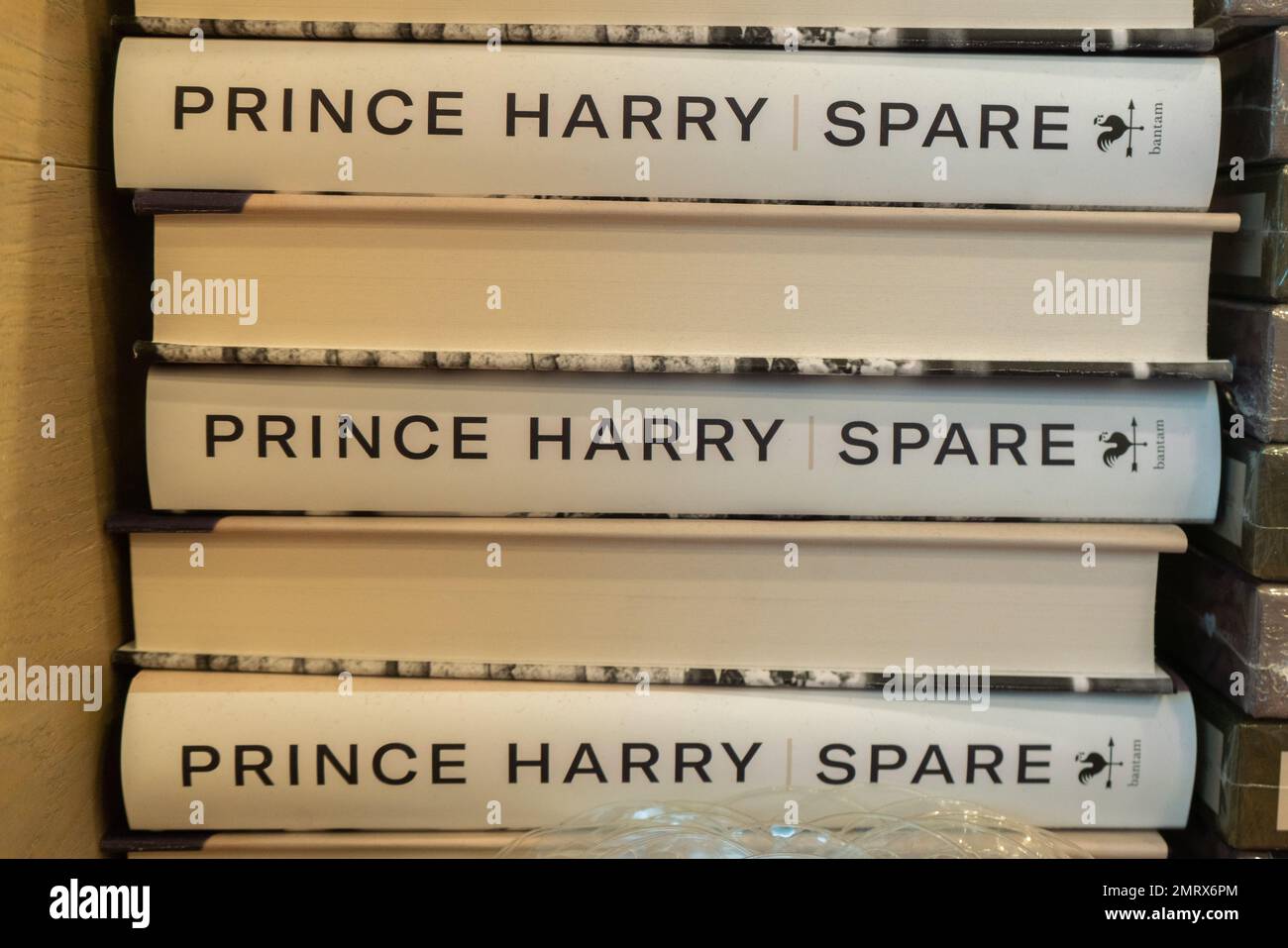 Roue de secours pour autobiographie Prince Harry Banque D'Images