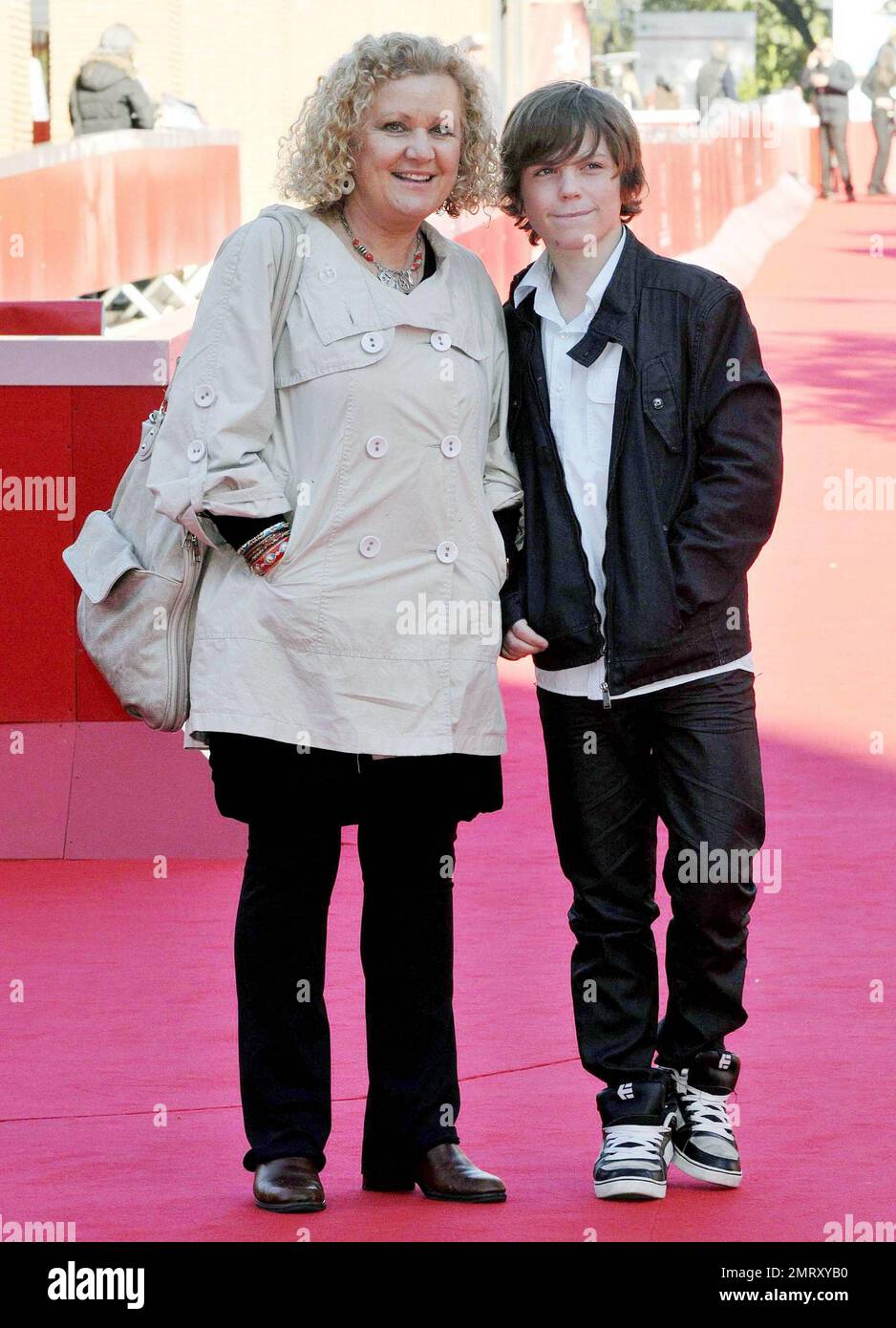 La directrice Nadia Tass et l'acteur Tom Russell assistent à l'appel photo de « matching Jack » qui s'est tenu à l'Auditorium Parco Della Musica pendant le Festival international du film de Rome de 5th. Rome, ITA. 10/28/10. Banque D'Images