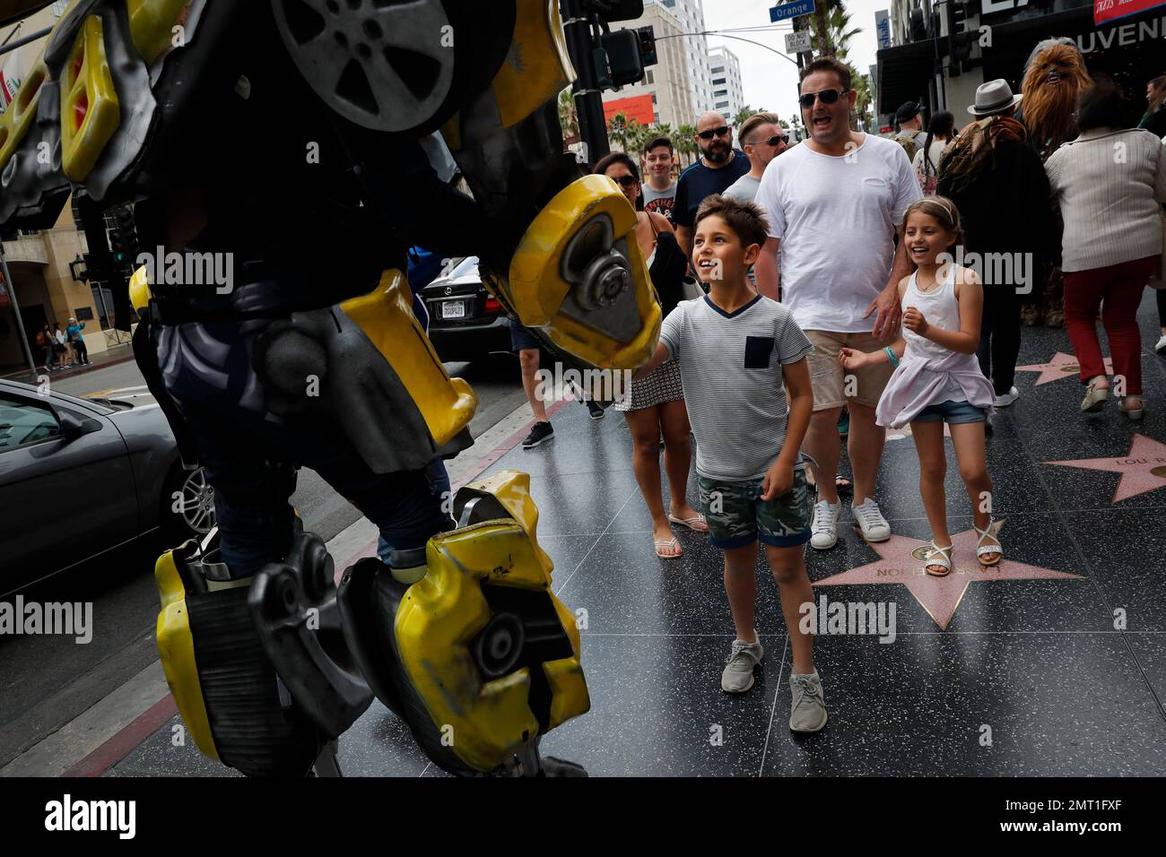 In this Friday, May 26, 2017 photo, Ramiro Rodriguez in a Bumblebee ...