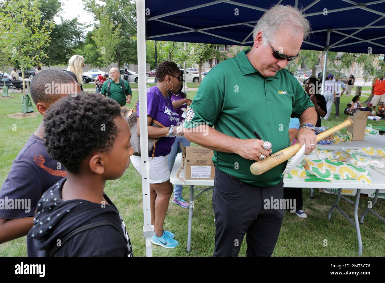 IMAGE DISTRIBUTED FOR SUBWAY® Former Chicago baseball star Ryne