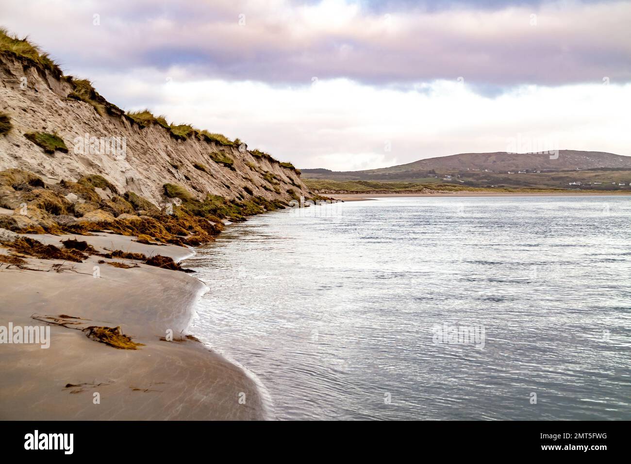 Plage de Dooey par Lettermaceward dans le comté de Donegal - Irlande. Banque D'Images