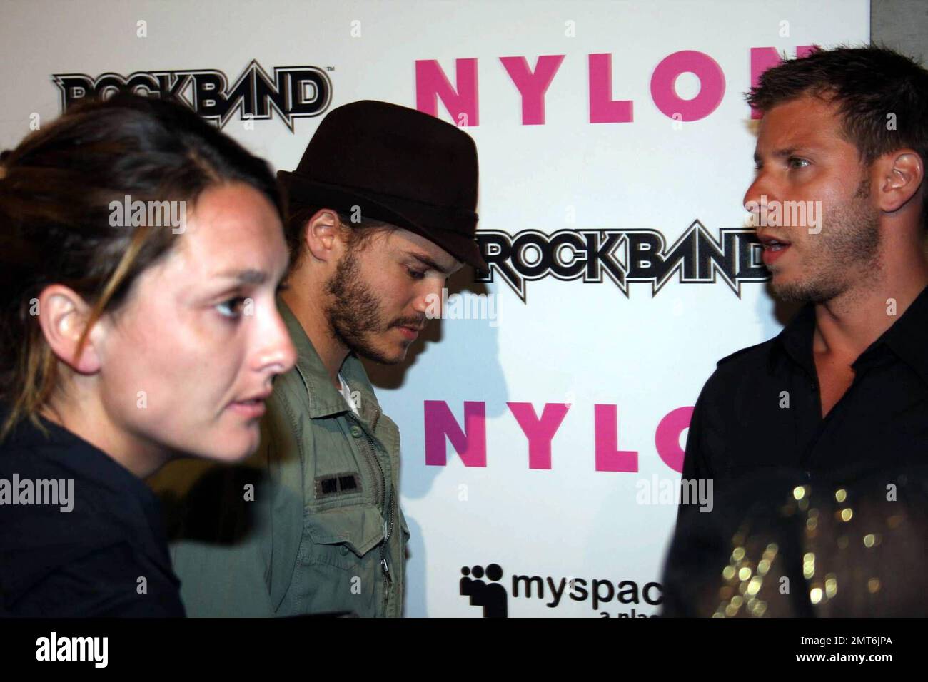 Emile Hirsch participe au magazine « Nylon » et à la fête de MySpace.com célébrant le numéro musical « School of Rock ». Los Angeles, Californie. 6/3/08. Banque D'Images