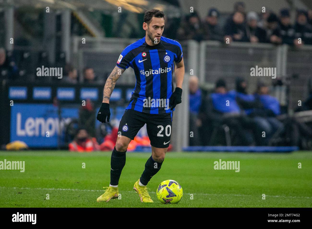 Milan, Italie - janvier 31 2023 - Inter-Atalanta Coppa Italia - calhanoglu hakan f.c. internazionale Banque D'Images