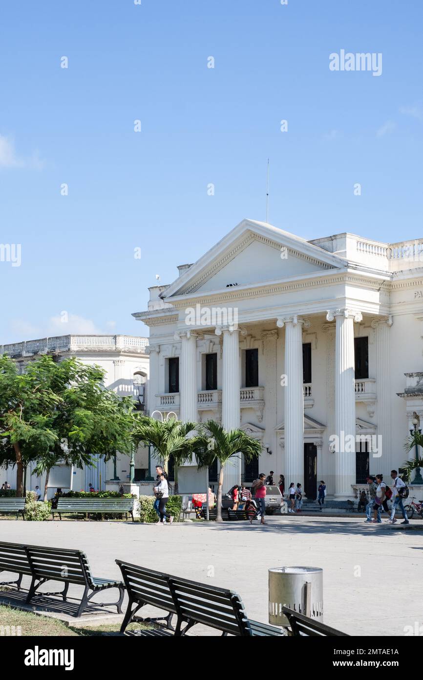 Bibliothèque provinciale de Villa Clara 'José Martí', bibliothèque publique, Santa Clara, Cuba Banque D'Images