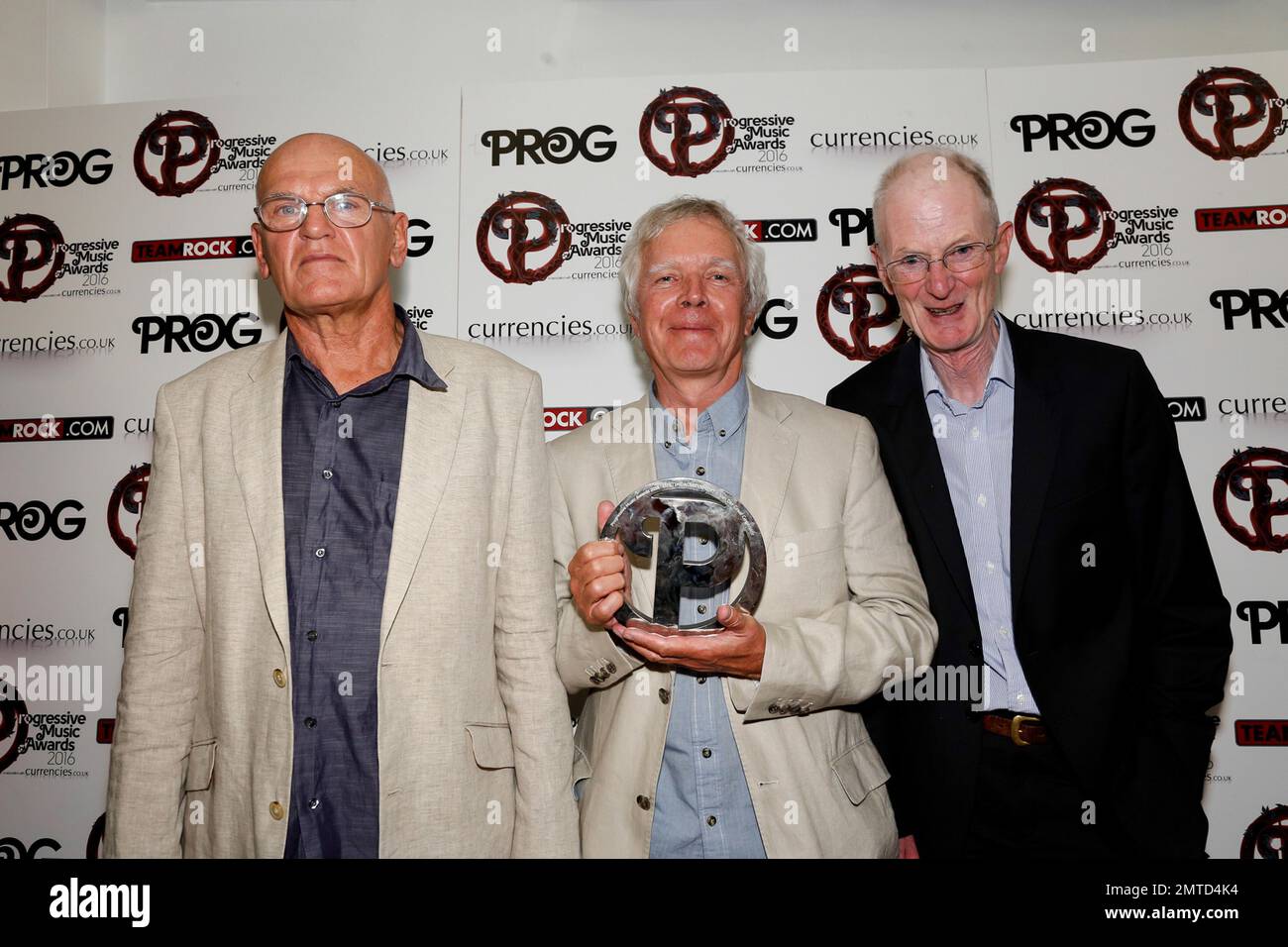 Van der Graaf Generator au progressive Music Award 2016, au Underglobe Theatre de Londres Southbank, Royaume-Uni. 1st septembre 2016. Banque D'Images